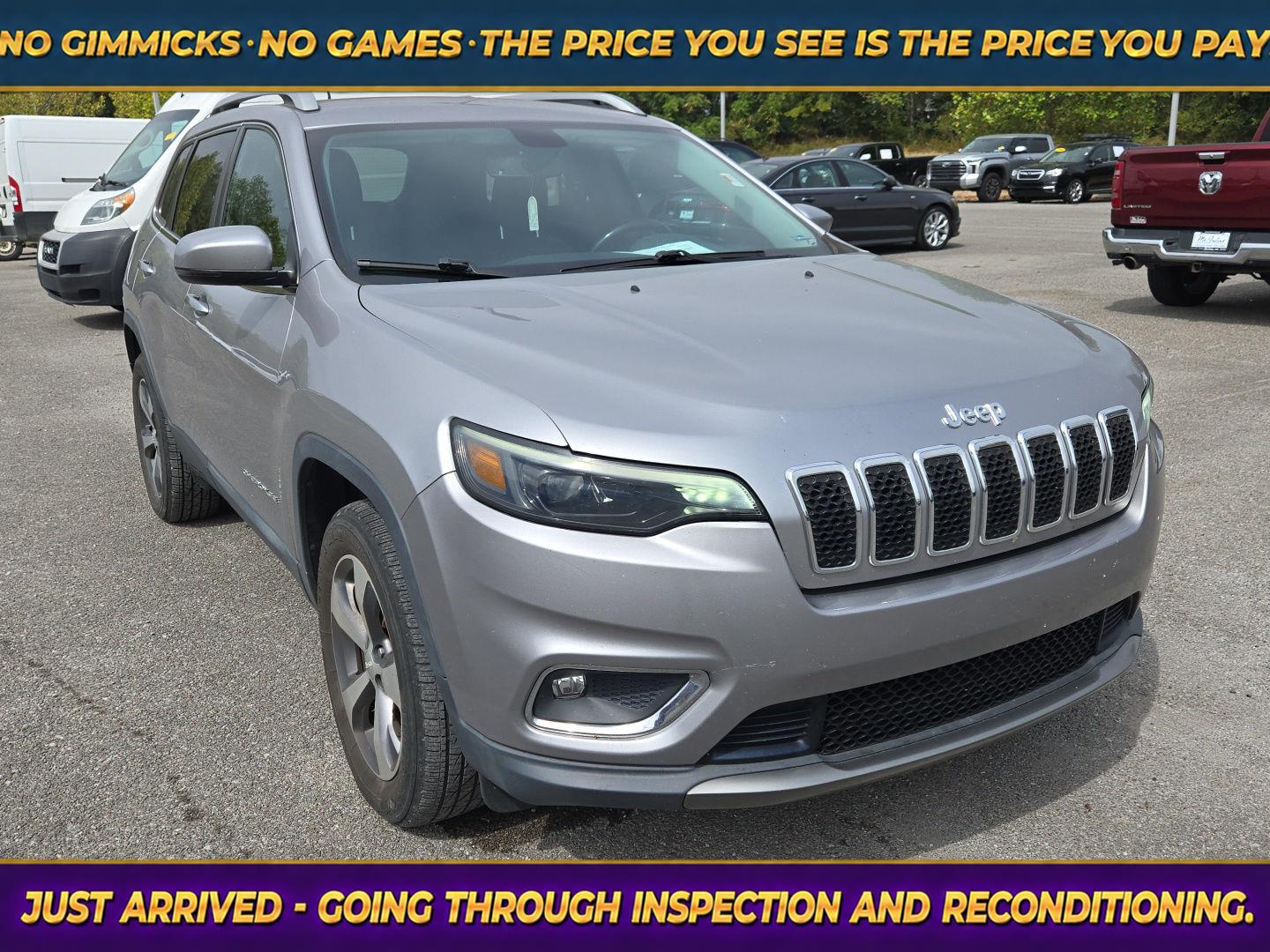 Billet Silver Metallic Clearcoat 2020 Jeep Cherokee SUV / Crossover Four-Wheel Drive 9-Speed Automatic