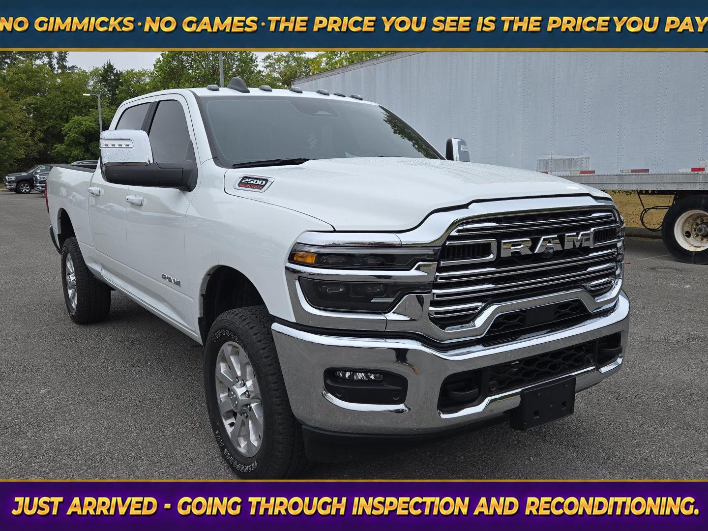 Bright White Clearcoat 2026 RAM 2500 Pickup Truck Four-Wheel Drive 8-Speed Automatic