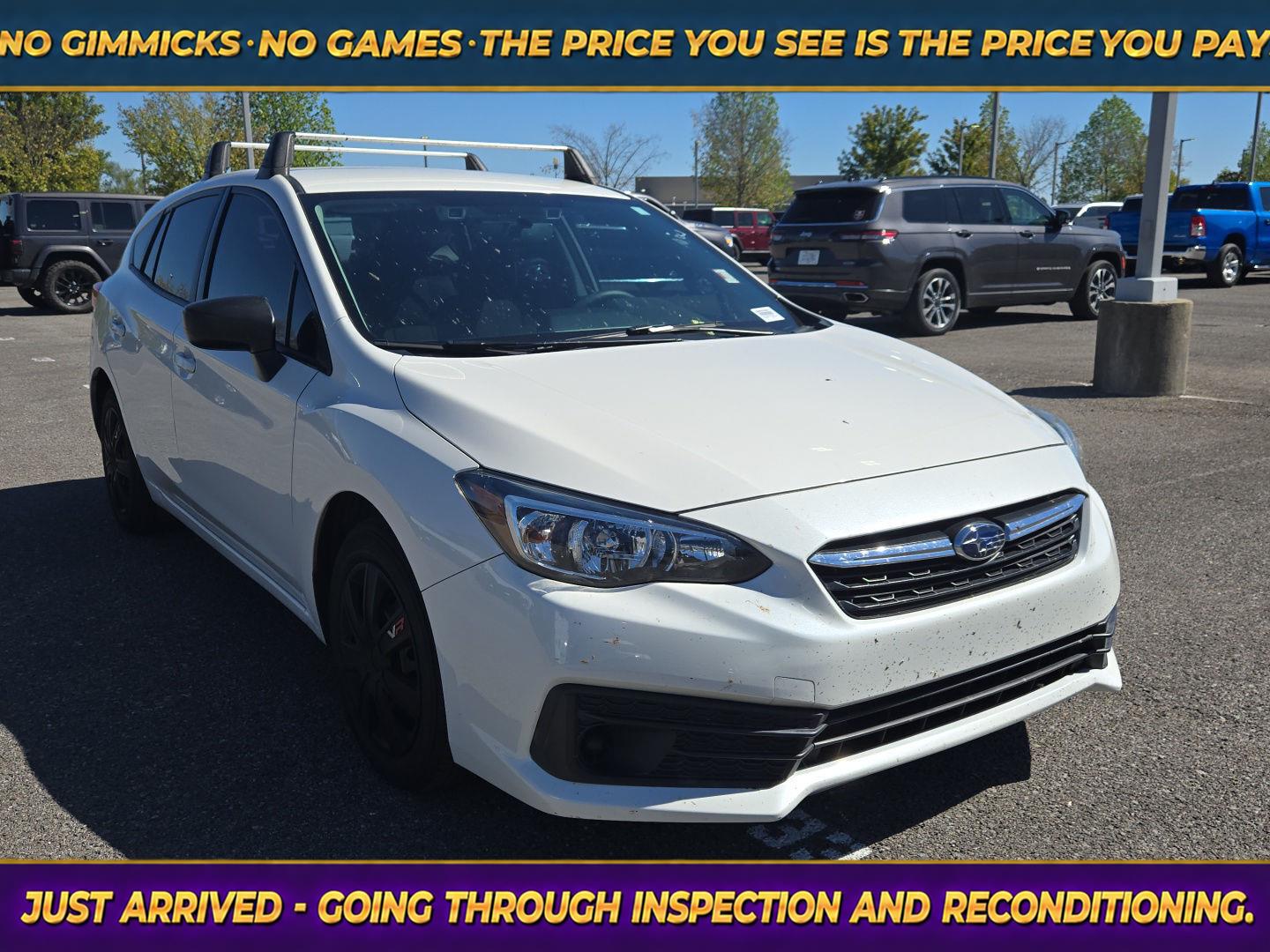 Crystal White Pearl 2021 Subaru Impreza Wagon All-Wheel Drive Continuously Variable Transmission