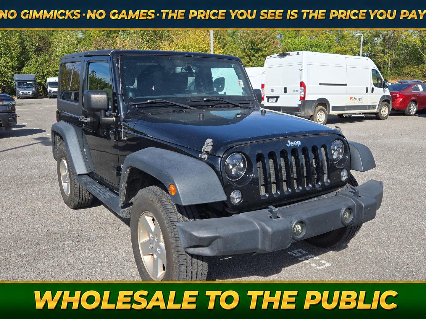 Black Clearcoat 2014 Jeep Wrangler SUV / Crossover Four-Wheel Drive 5-Speed Automatic