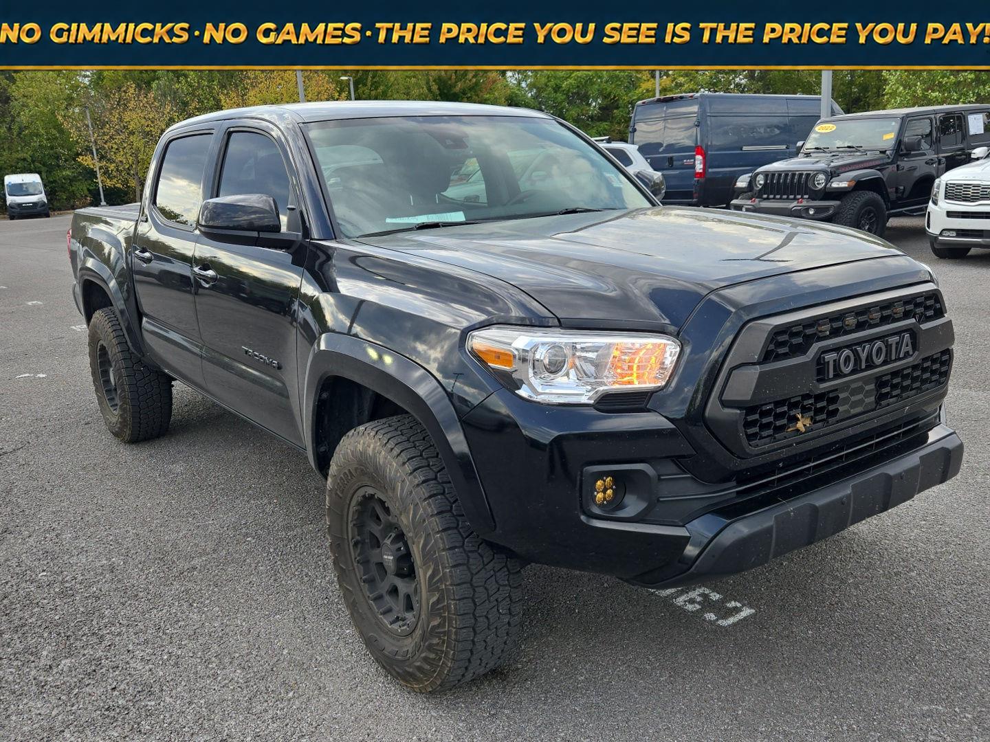 Midnight Black Metallic 2021 Toyota Tacoma Pickup Truck 4X2 Automatic