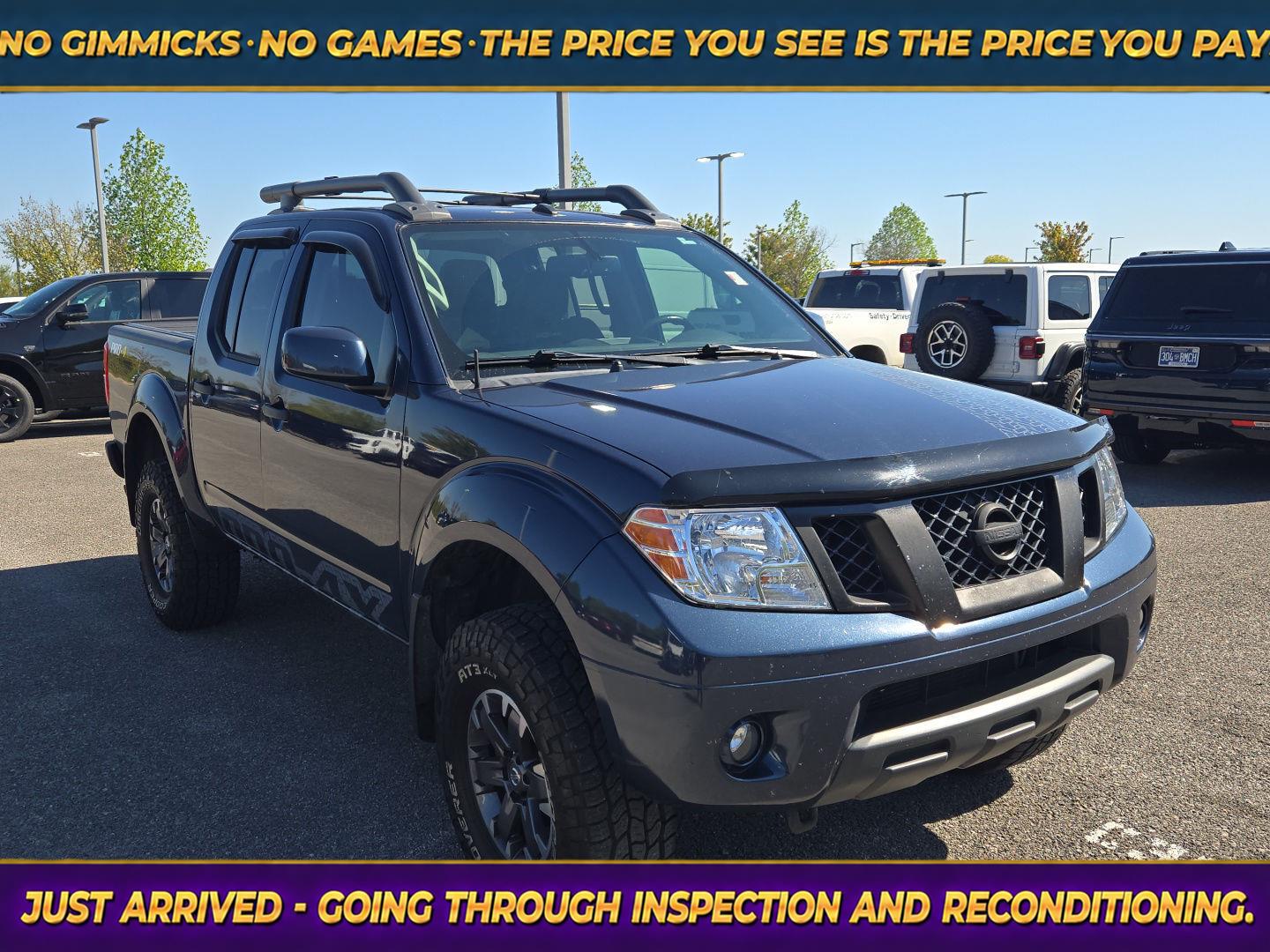 Arctic Blue Metallic 2019 Nissan Frontier Pickup Truck Four-Wheel Drive Automatic