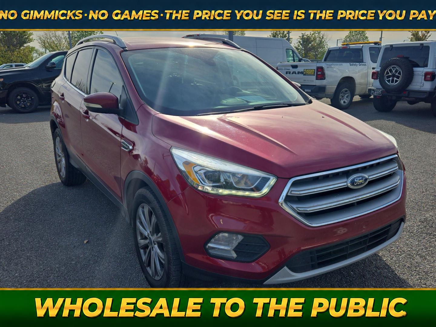 Ruby Red Metallic Tinted Clearcoat 2017 Ford Escape SUV / Crossover Front-Wheel Drive 6-Speed Automatic
