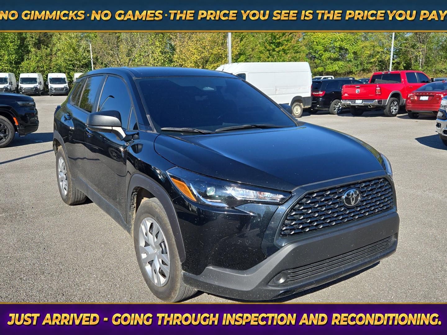 Jet Black 2025 Toyota Corolla Cross SUV / Crossover Front-Wheel Drive Continuously Variable Transmission