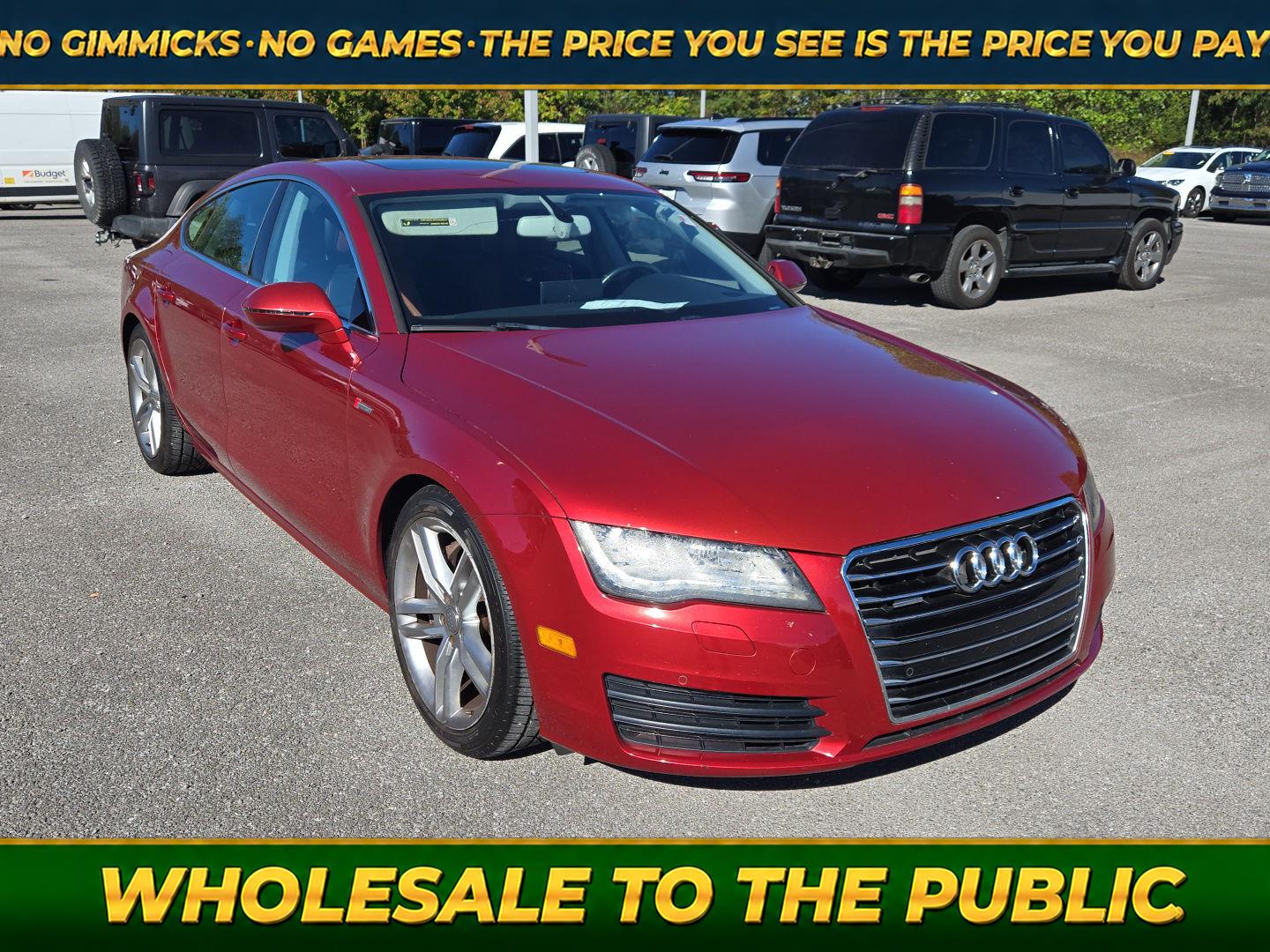 Garnet Red Pearl Effect 2012 Audi A7 Sedan All-Wheel Drive Automatic