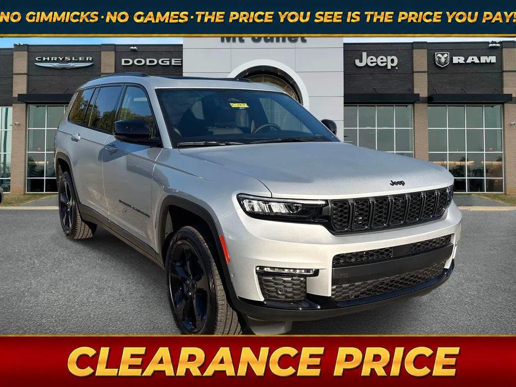 Silver 2025 Jeep Grand Cherokee L SUV / Crossover Four-Wheel Drive 8-Speed Automatic