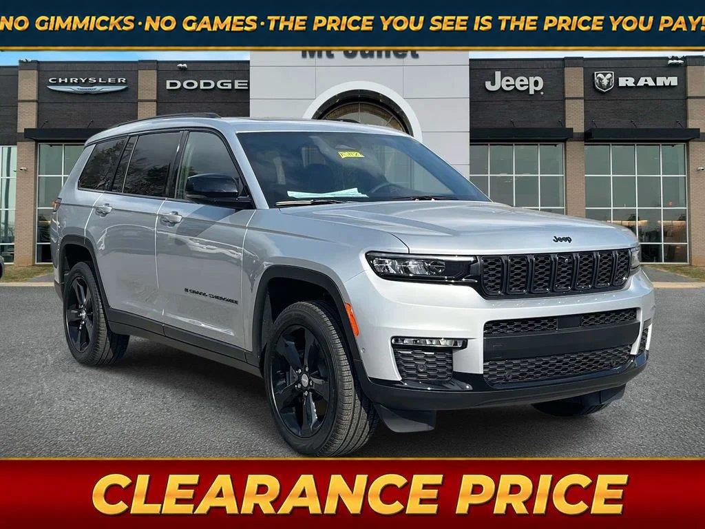 Silver 2025 Jeep Grand Cherokee L SUV / Crossover Four-Wheel Drive 8-Speed Automatic