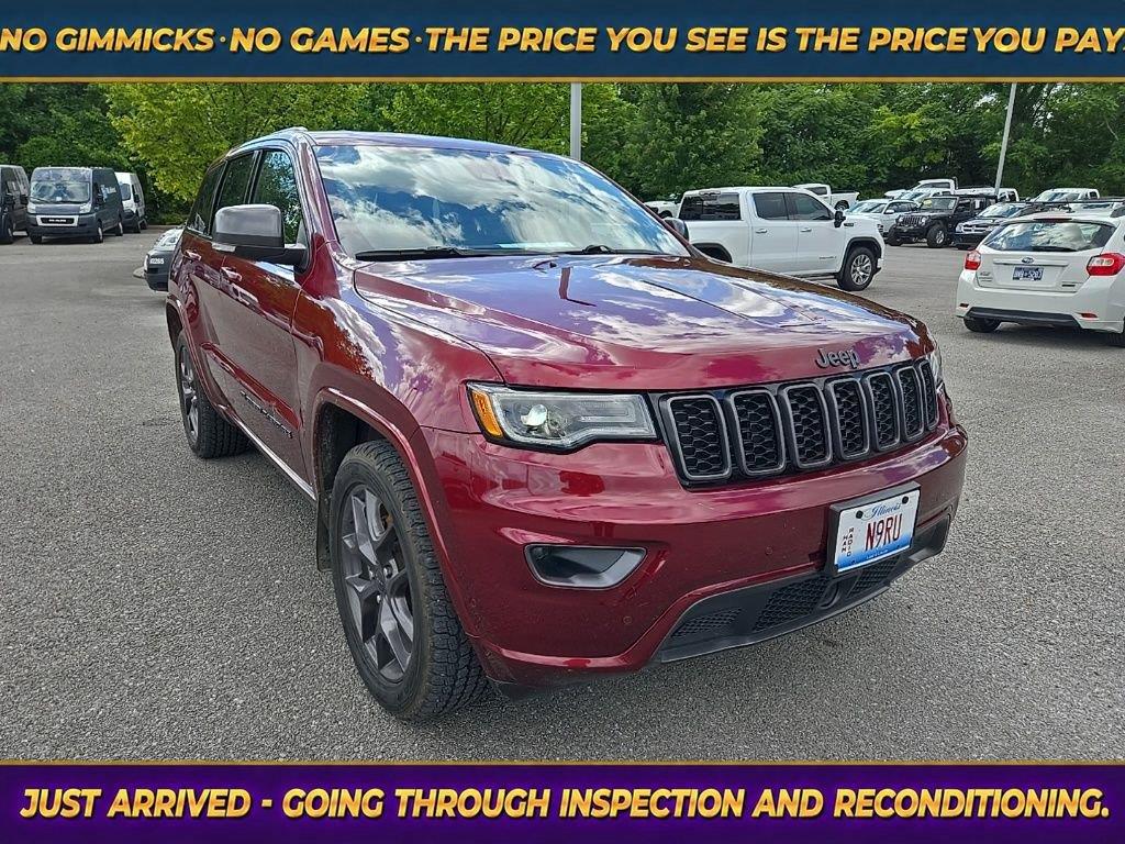 Velvet Red Pearlcoat 2021 Jeep Grand Cherokee SUV / Crossover Four-Wheel Drive 8-Speed Automatic