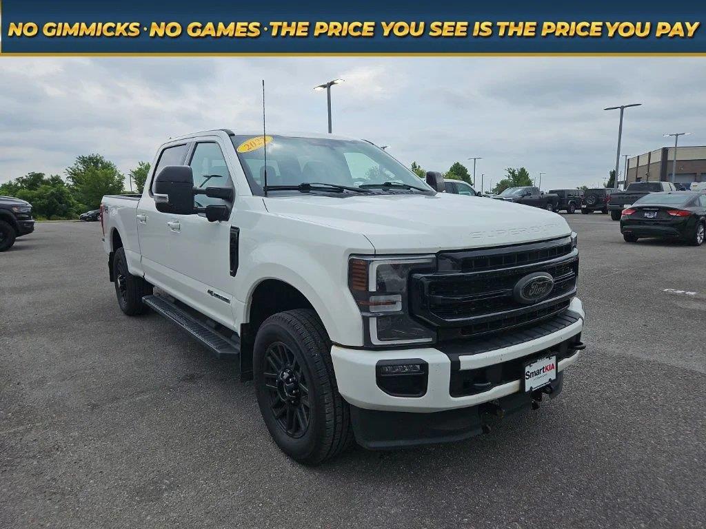 Star White Metallic Tri-Coat 2022 Ford F-250 Super Duty Pickup Truck Four-Wheel Drive Automatic