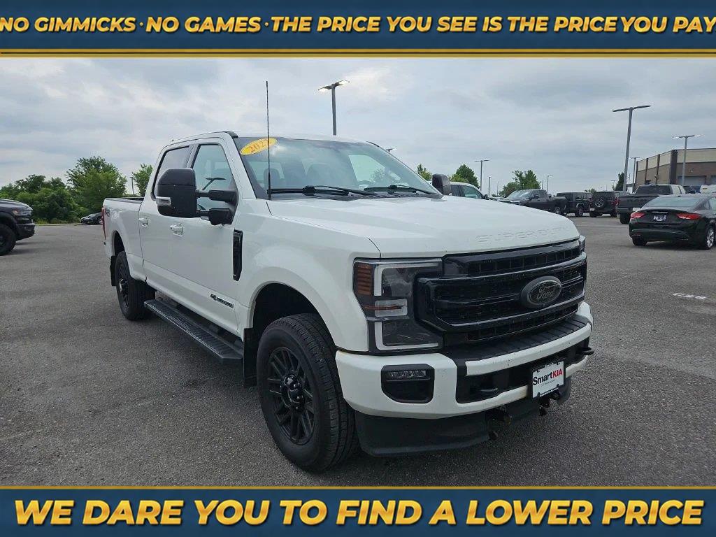 Star White Metallic Tri-Coat 2022 Ford F-250 Super Duty Pickup Truck Four-Wheel Drive Automatic