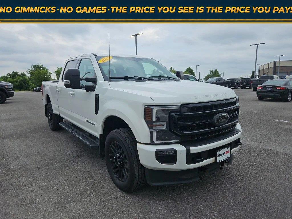 Star White Metallic Tri-Coat 2022 Ford F-250 Super Duty Pickup Truck Four-Wheel Drive Automatic