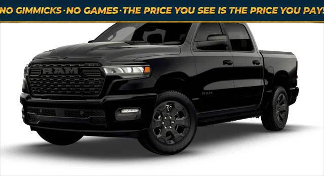 Diamond Black Crystal Pearlcoat 2026 RAM 1500 Pickup Truck Four-Wheel Drive 8-Speed Automatic