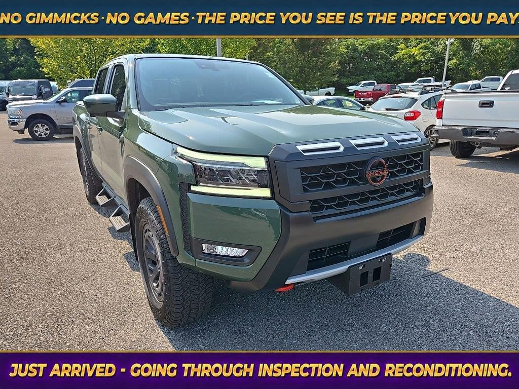Tactical Green Metallic 2025 Nissan Frontier Pickup Truck Four-Wheel Drive Automatic