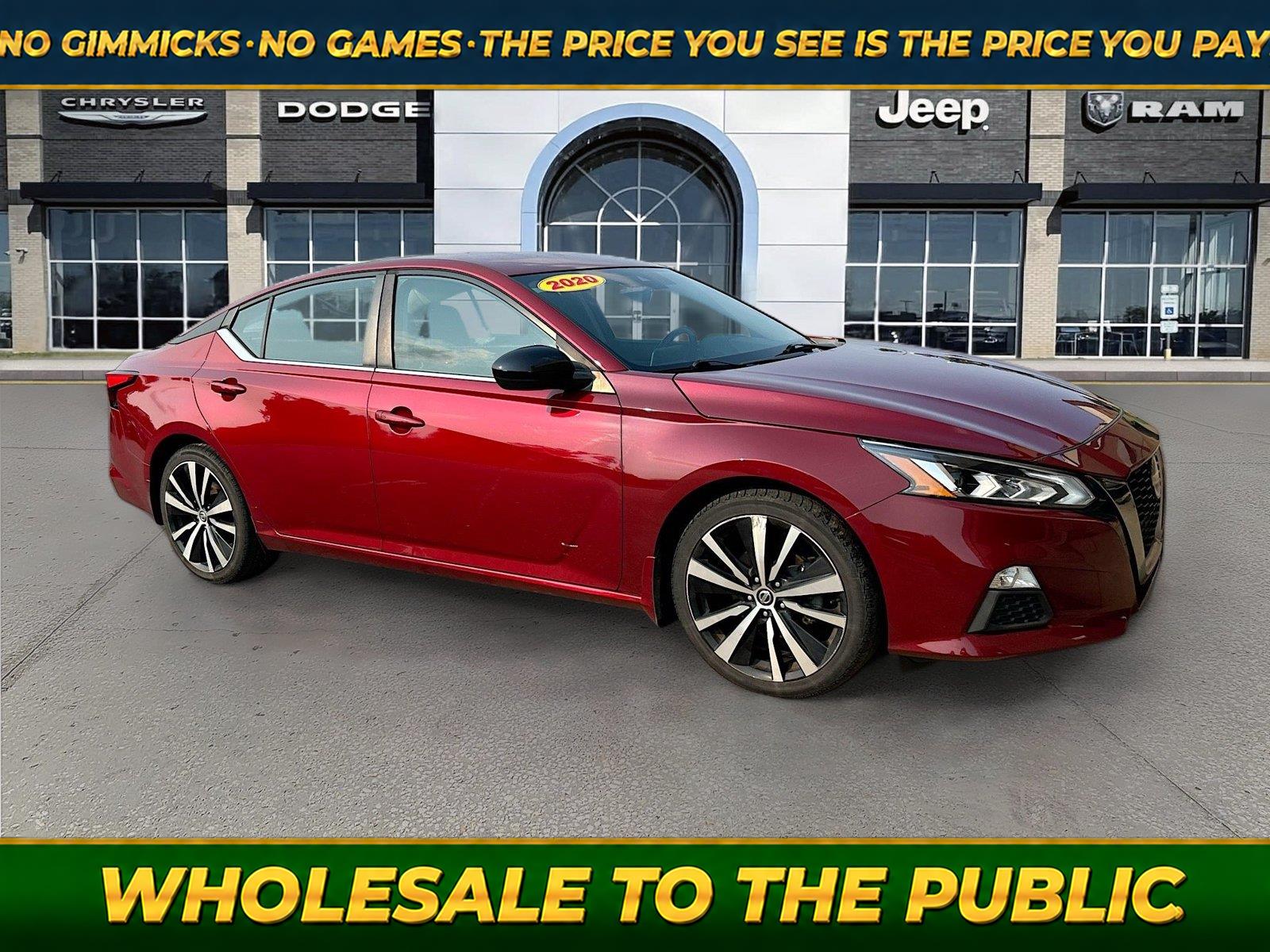 Red (Scarlet Ember Tintcoat) 2020 Nissan Altima Sedan Front-Wheel Drive Continuously Variable Transmission