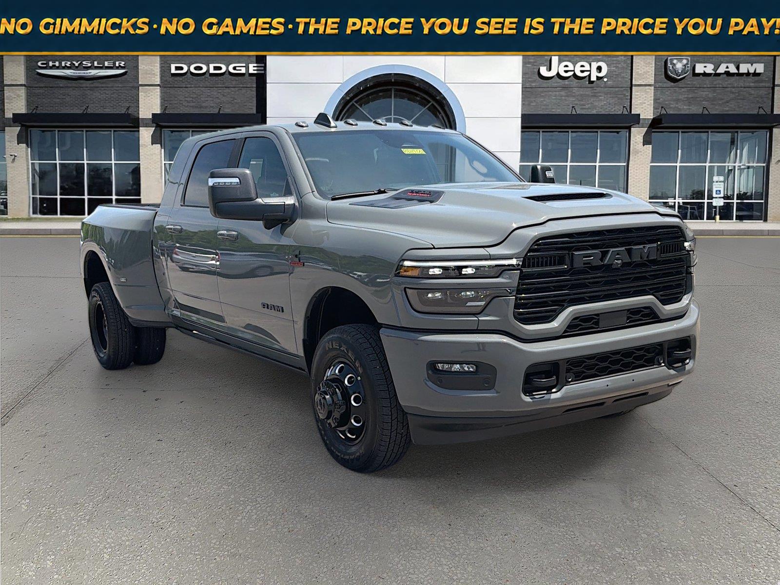 Ceramic Gray Clearcoat 2026 RAM 3500 Pickup Truck Four-Wheel Drive 8-Speed Automatic