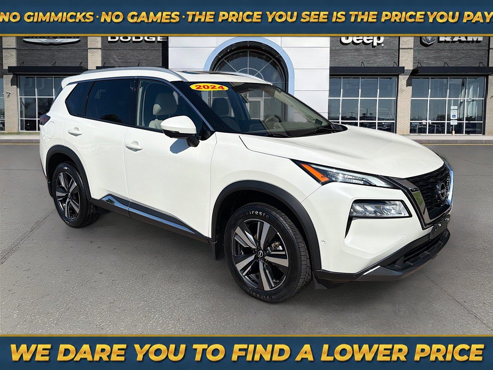 Pearl White TriCoat 2023 Nissan Rogue SUV / Crossover All-Wheel Drive Continuously Variable Transmission