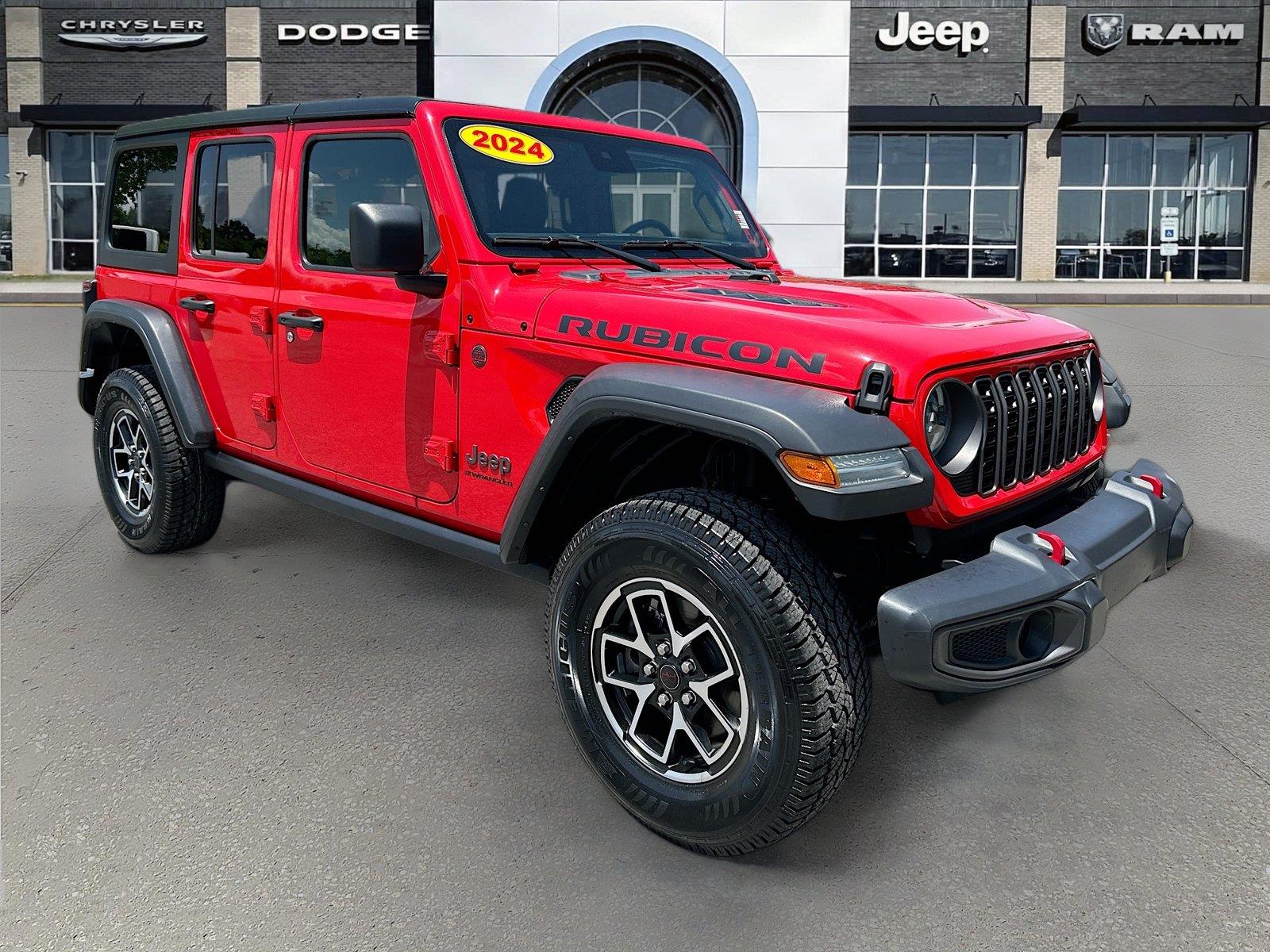Firecracker Red Clearcoat 2024 Jeep Wrangler SUV / Crossover Four-Wheel Drive 8-Speed Automatic