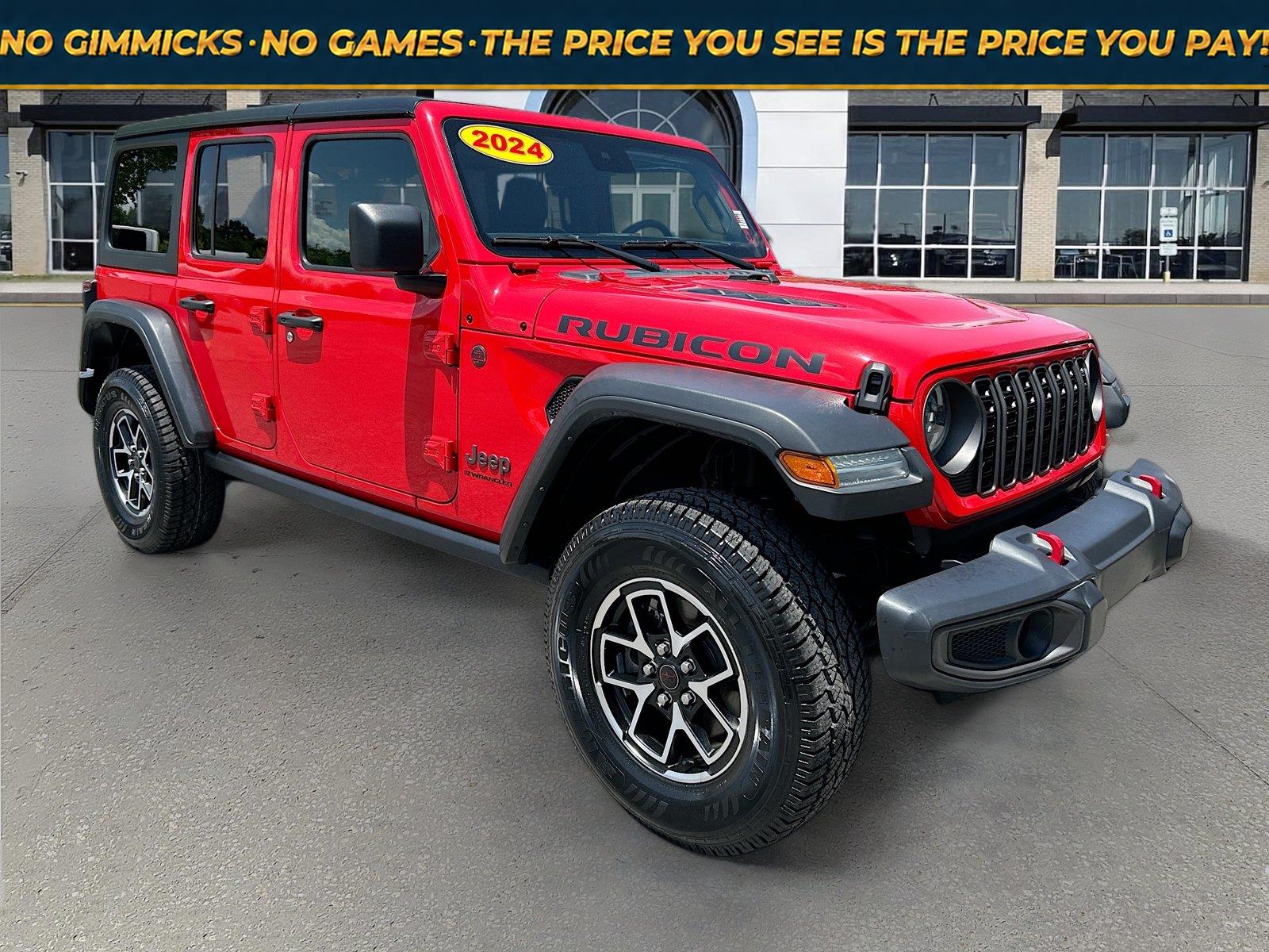 Firecracker Red Clearcoat 2024 Jeep Wrangler SUV / Crossover Four-Wheel Drive 8-Speed Automatic
