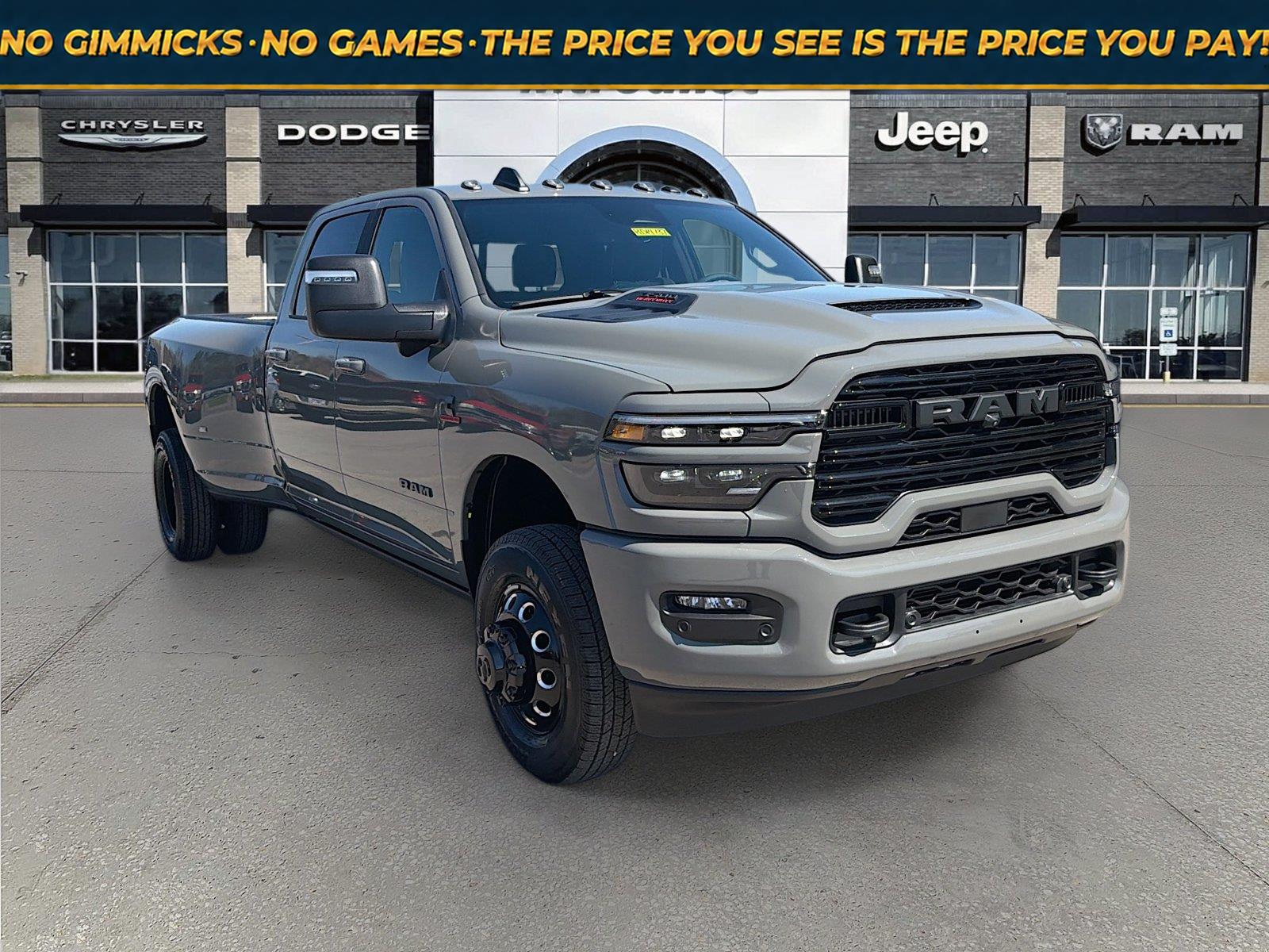 Ceramic Gray Clearcoat 2026 RAM 3500 Pickup Truck Four-Wheel Drive 8-Speed Automatic