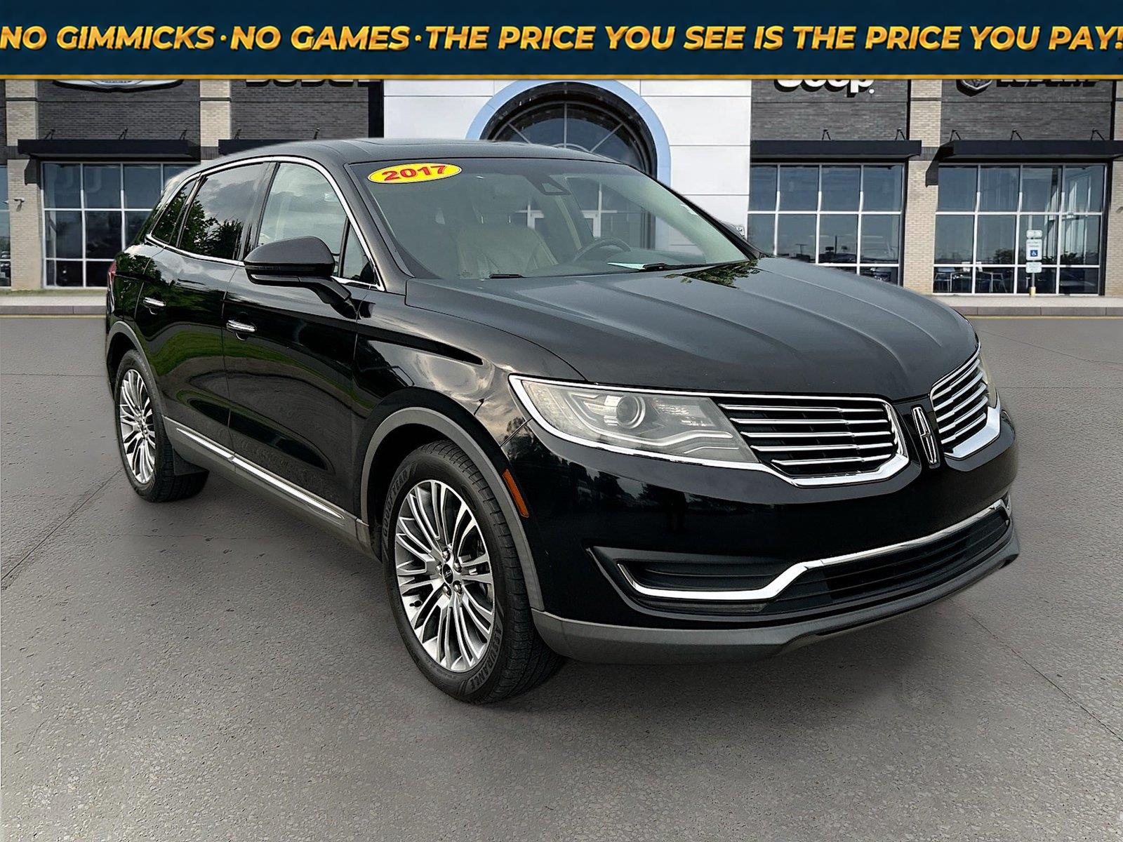 Diamond Black 2017 Lincoln MKX SUV / Crossover Front-Wheel Drive 6-Speed Automatic