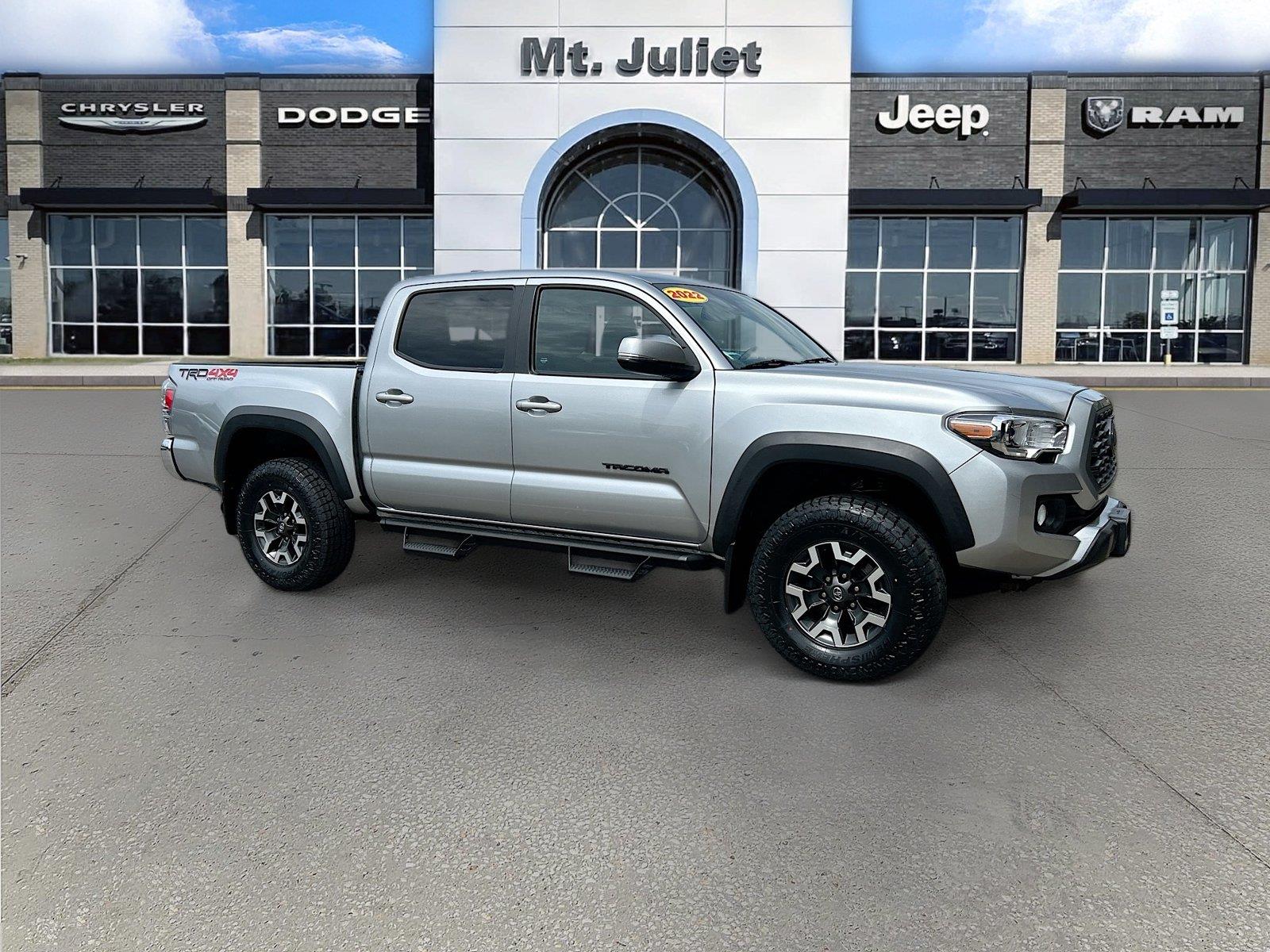 Celestial Silver Metallic 2022 Toyota Tacoma Pickup Truck Four-Wheel Drive Automatic
