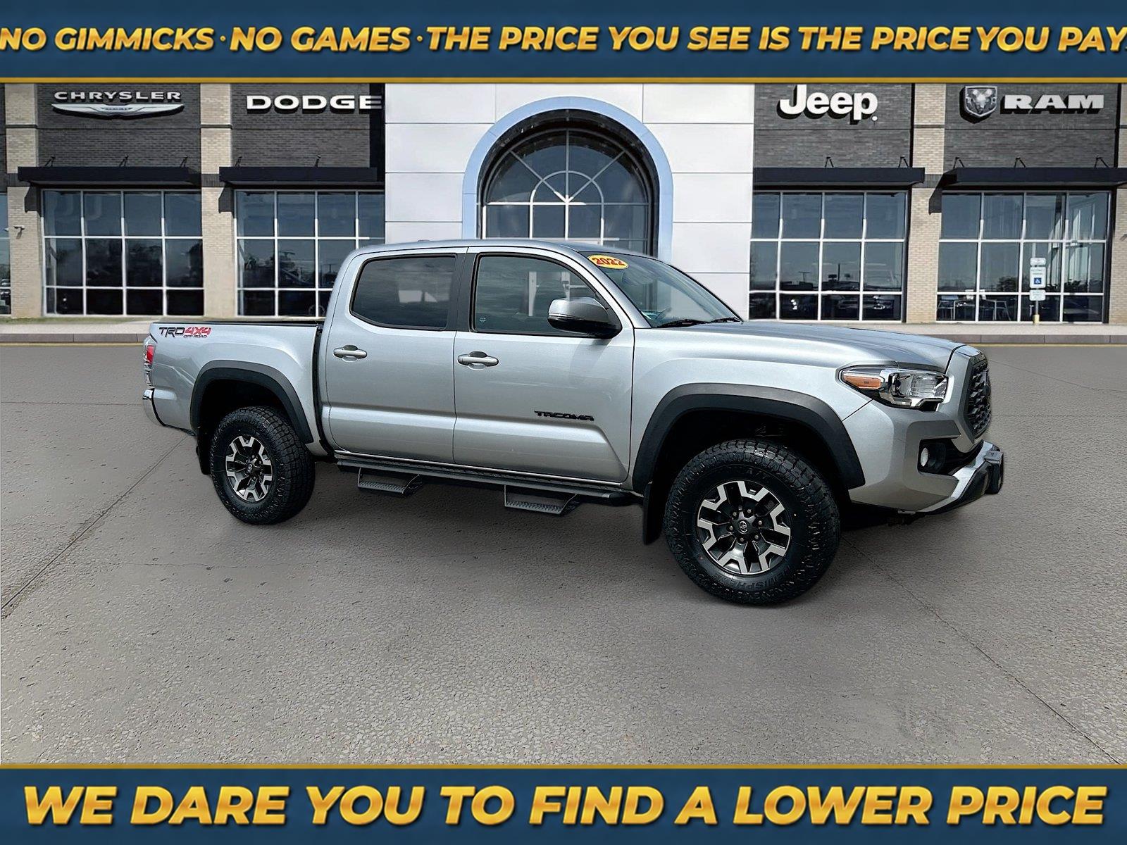 Celestial Silver Metallic 2022 Toyota Tacoma Pickup Truck Four-Wheel Drive Automatic