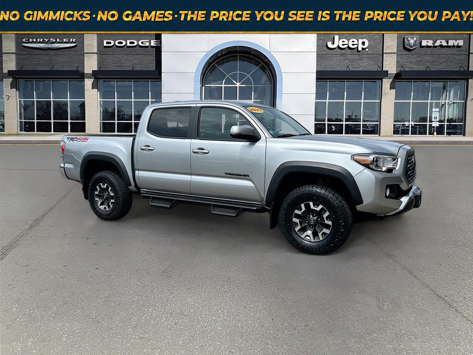 Celestial Silver Metallic 2022 Toyota Tacoma Pickup Truck Four-Wheel Drive Automatic