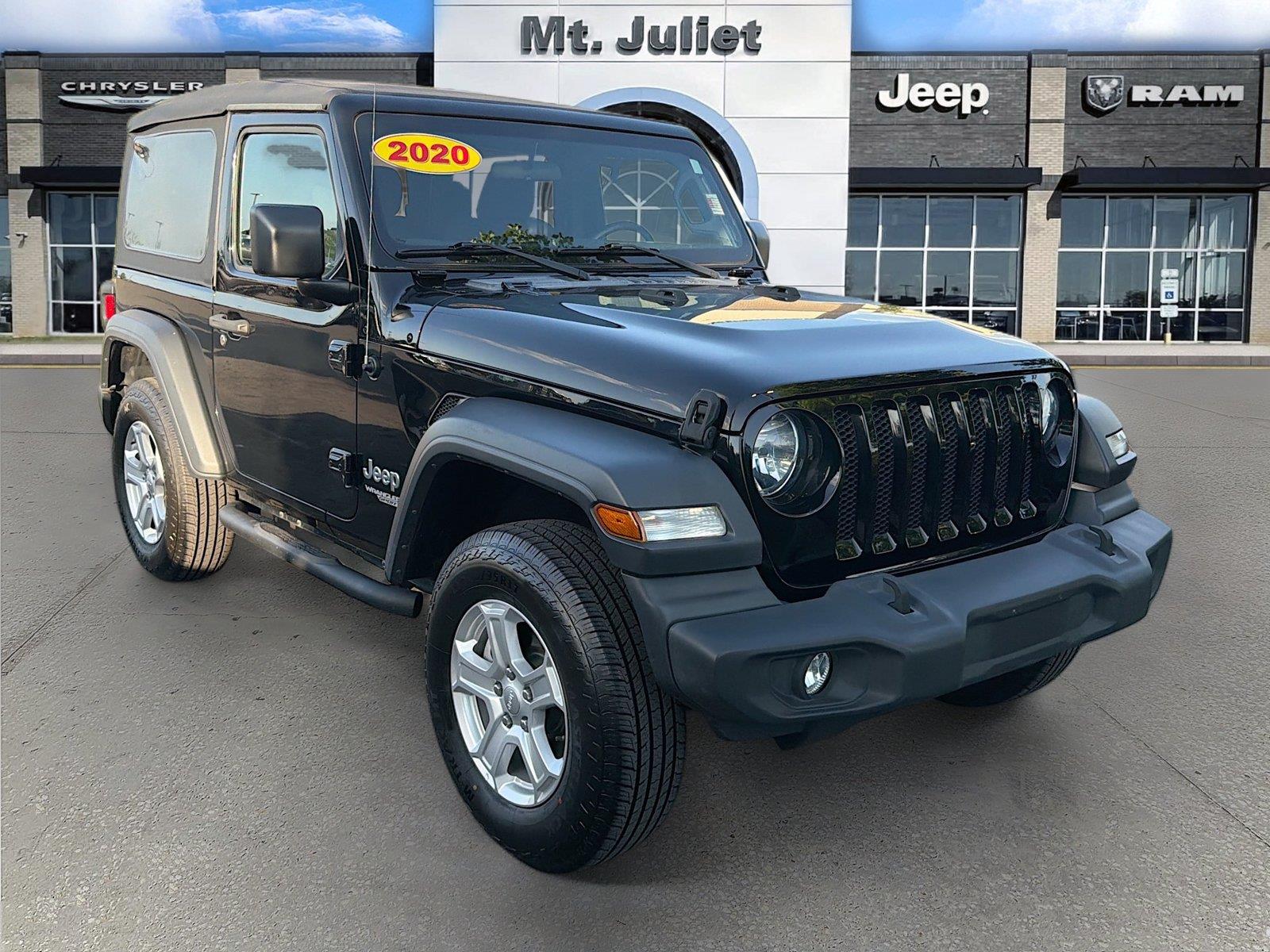 Black Clearcoat 2020 Jeep Wrangler SUV / Crossover Four-Wheel Drive 8-Speed Automatic