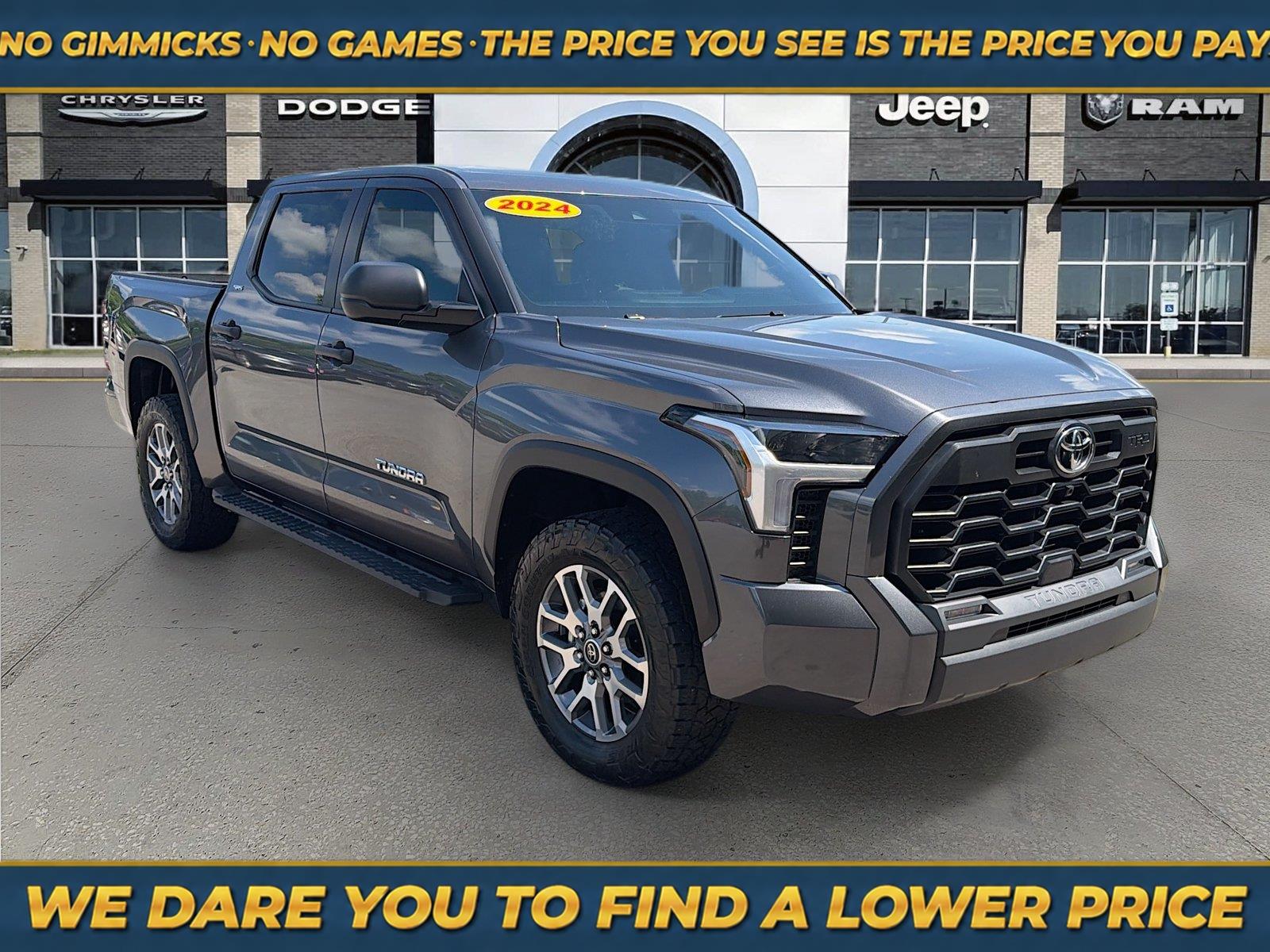 Magnetic Gray Metallic 2024 Toyota Tundra Pickup Truck Four-Wheel Drive Automatic