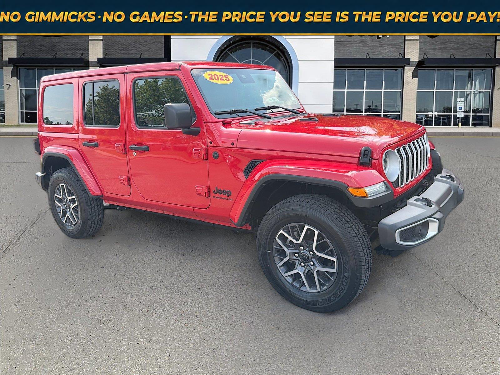 Firecracker Red Clearcoat 2025 Jeep Wrangler SUV / Crossover Four-Wheel Drive 8-Speed Automatic