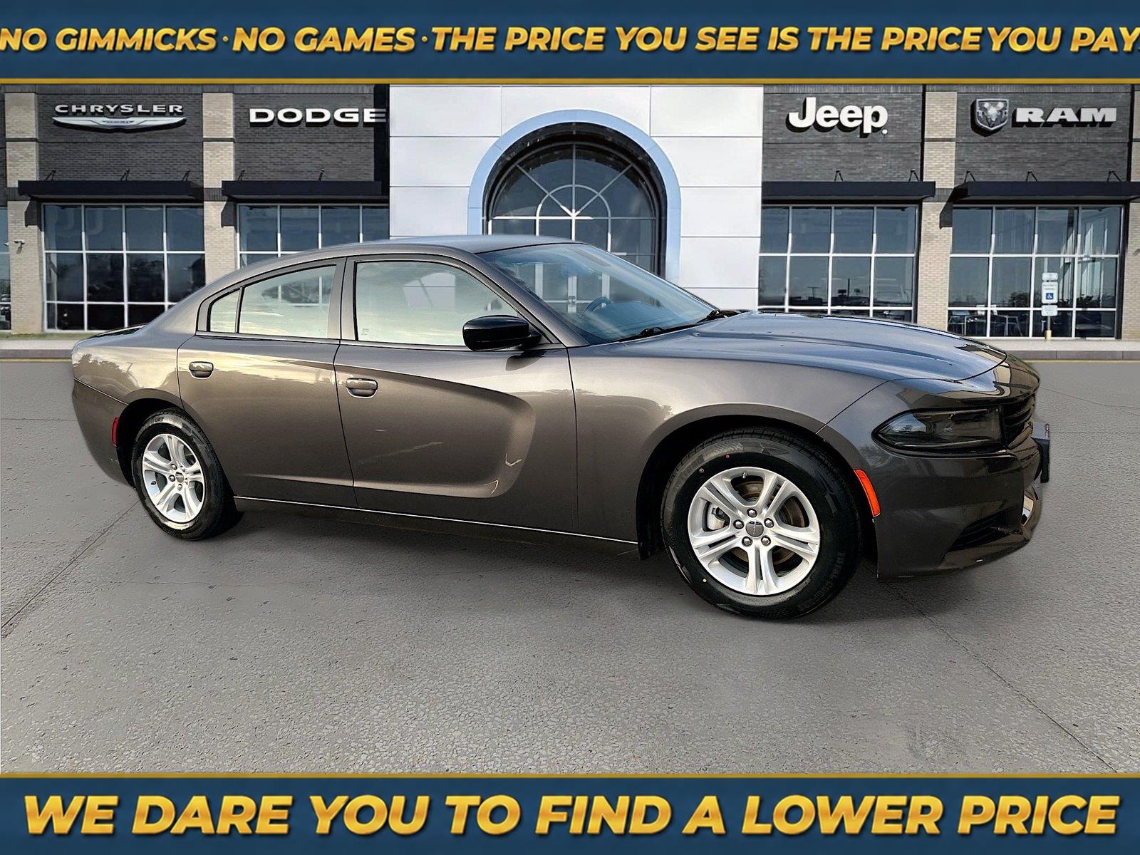 Gray (Granite Pearlcoat) 2023 Dodge Charger Sedan Rear-Wheel Drive 8-Speed Automatic