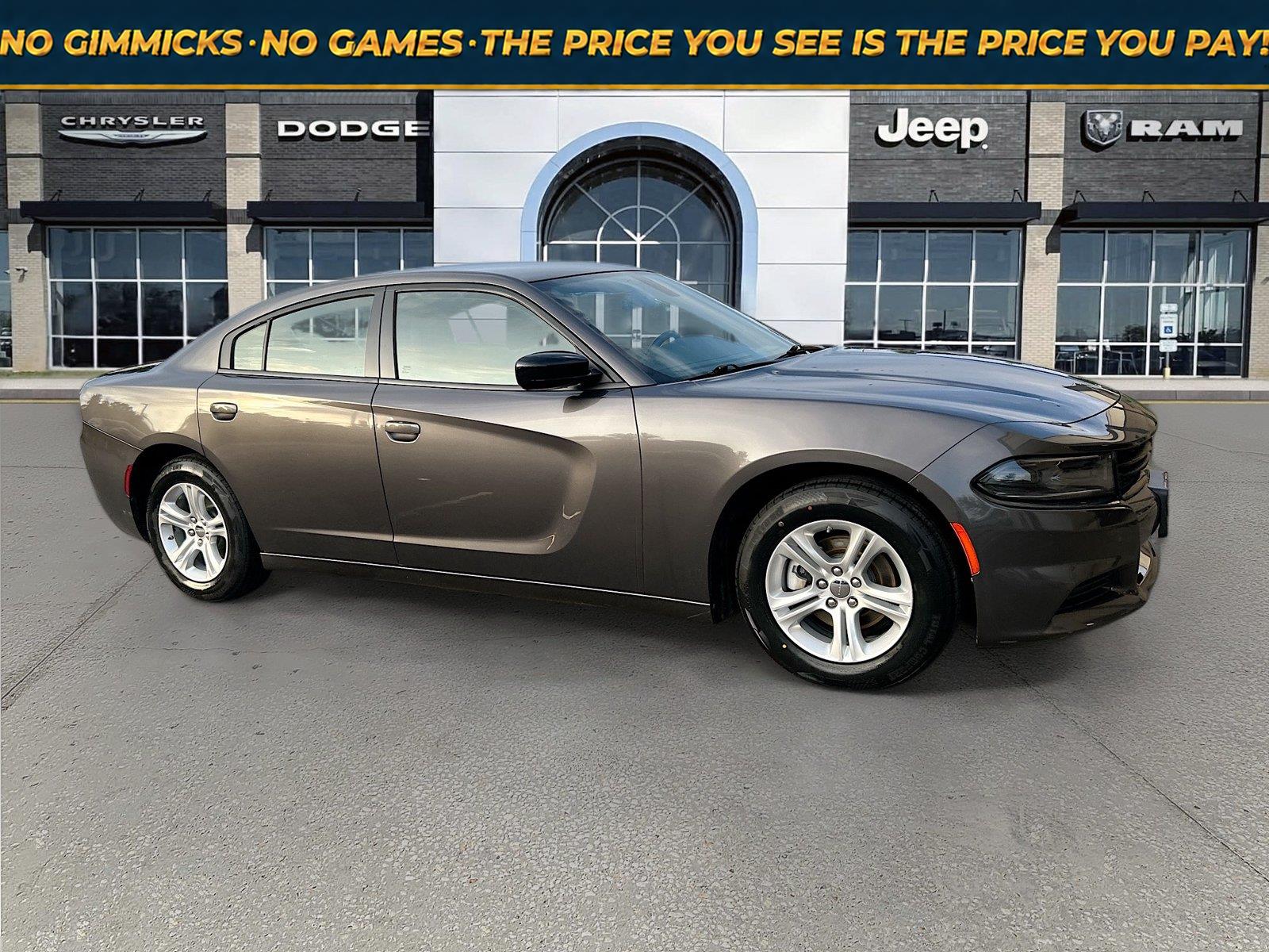 Gray (Granite Pearlcoat) 2023 Dodge Charger Sedan Rear-Wheel Drive 8-Speed Automatic