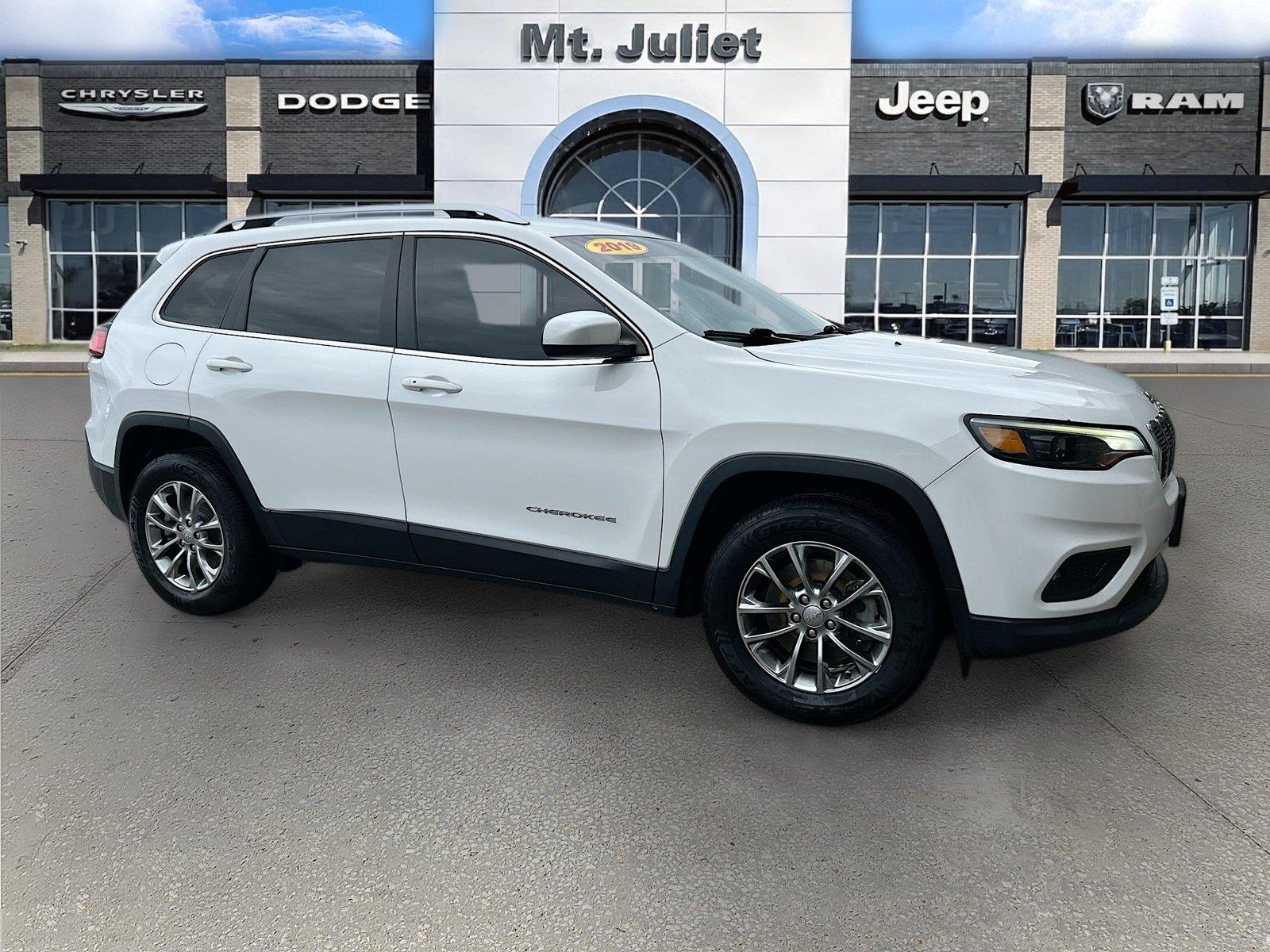 Bright White Clearcoat 2019 Jeep Cherokee SUV / Crossover Four-Wheel Drive 9-Speed Automatic