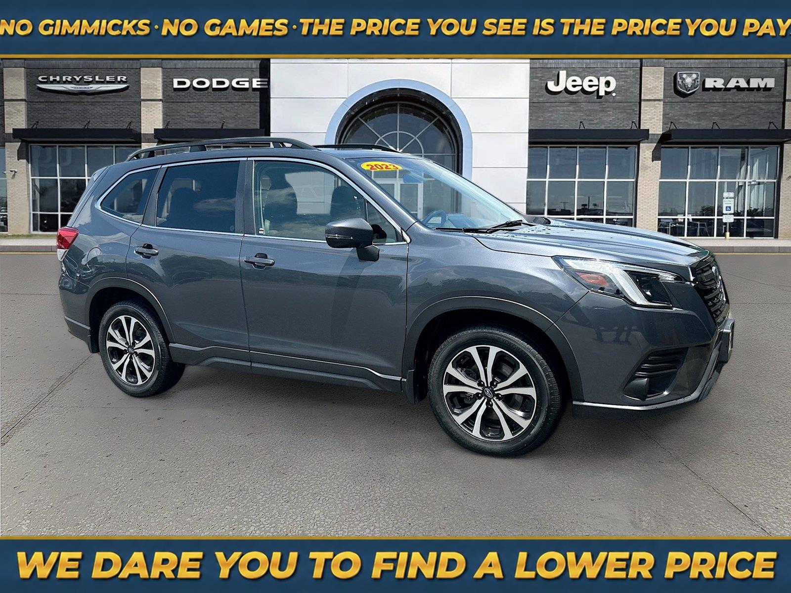 Magnetite Gray Metallic 2023 Subaru Forester SUV / Crossover All-Wheel Drive Continuously Variable Transmission