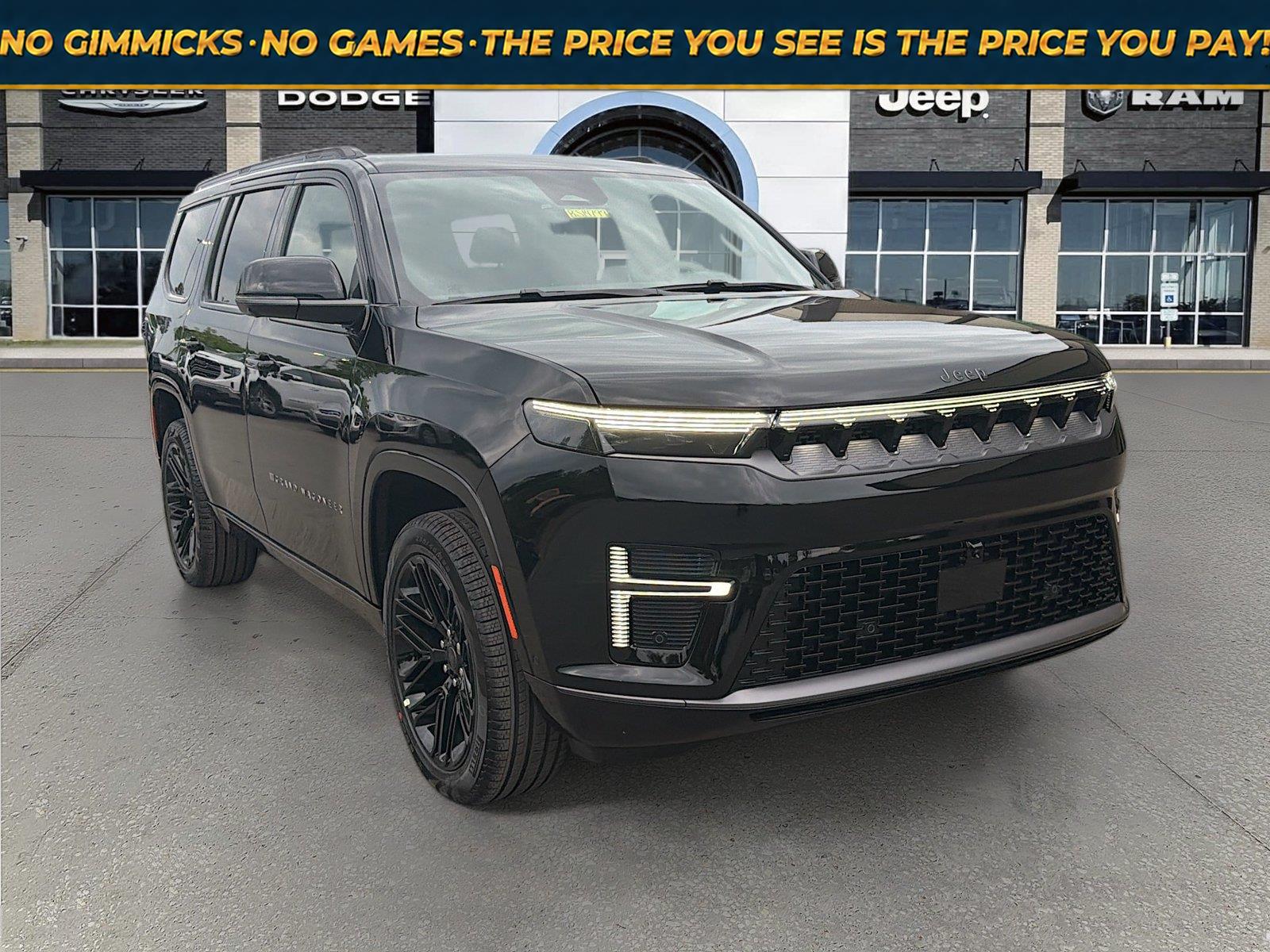 High Gloss Black 2026 Jeep Grand Wagoneer SUV / Crossover Four-Wheel Drive 8-Speed Automatic