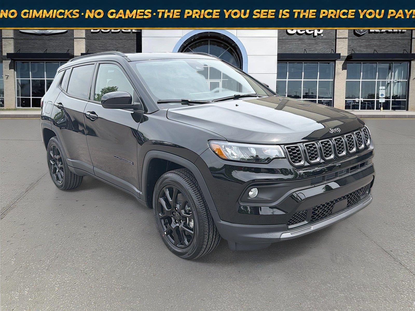 Diamond Black Crystal Pearlcoat 2026 Jeep Compass SUV / Crossover Four-Wheel Drive 8-Speed Automatic