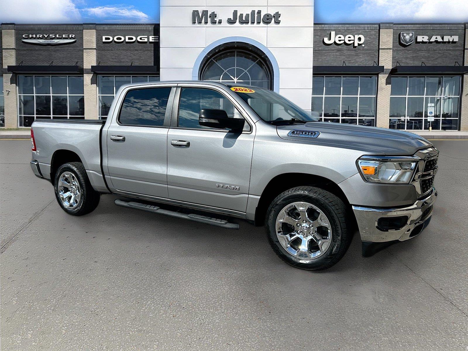 Billet Silver Metallic Clearcoat 2022 RAM 1500 Pickup Truck Four-Wheel Drive 8-Speed Automatic