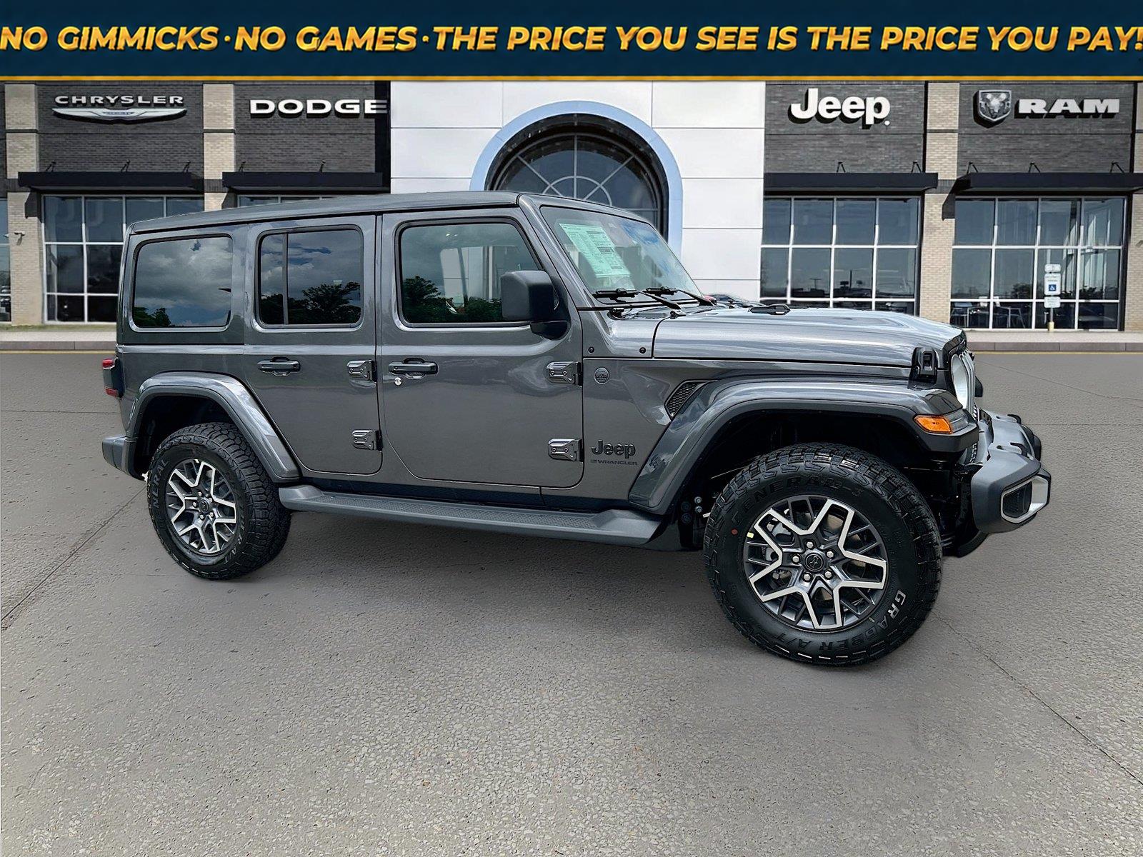 Gray (Granite Crystal Metallic Clearcoat) 2026 Jeep Wrangler SUV / Crossover Four-Wheel Drive 8-Speed Automatic