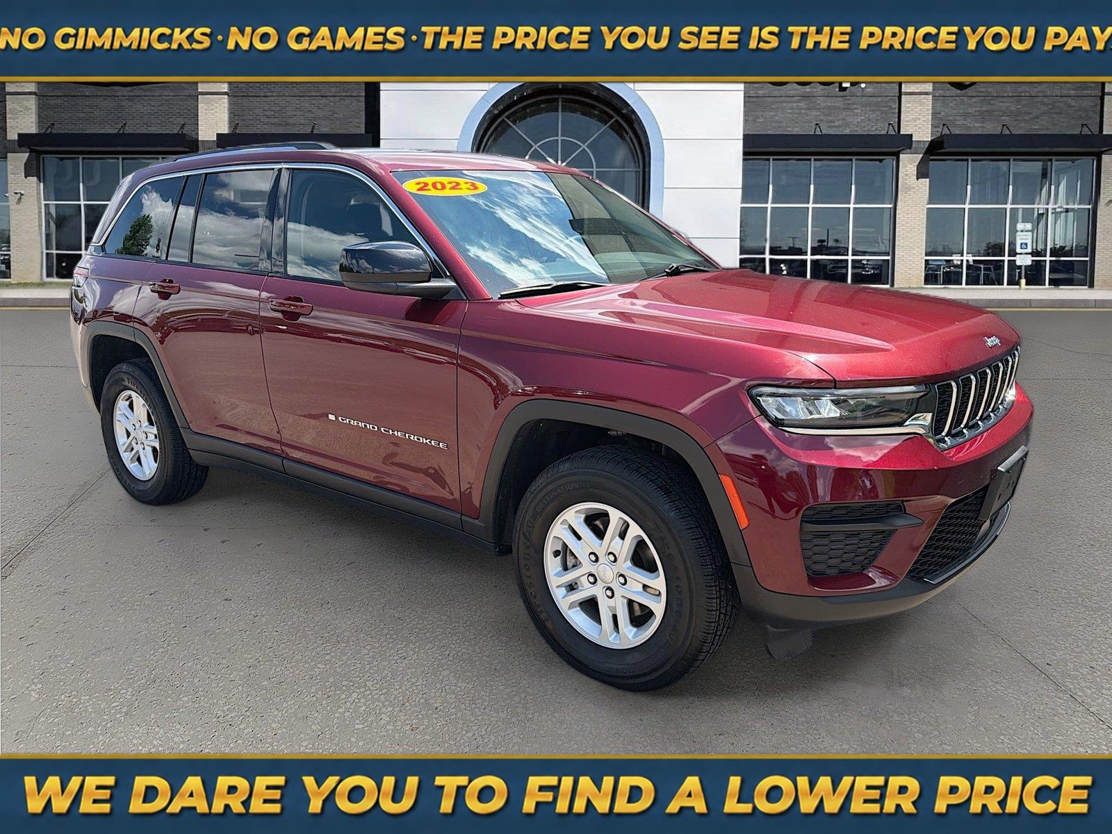 Velvet Red Pearlcoat 2023 Jeep Grand Cherokee SUV / Crossover Four-Wheel Drive 8-Speed Automatic