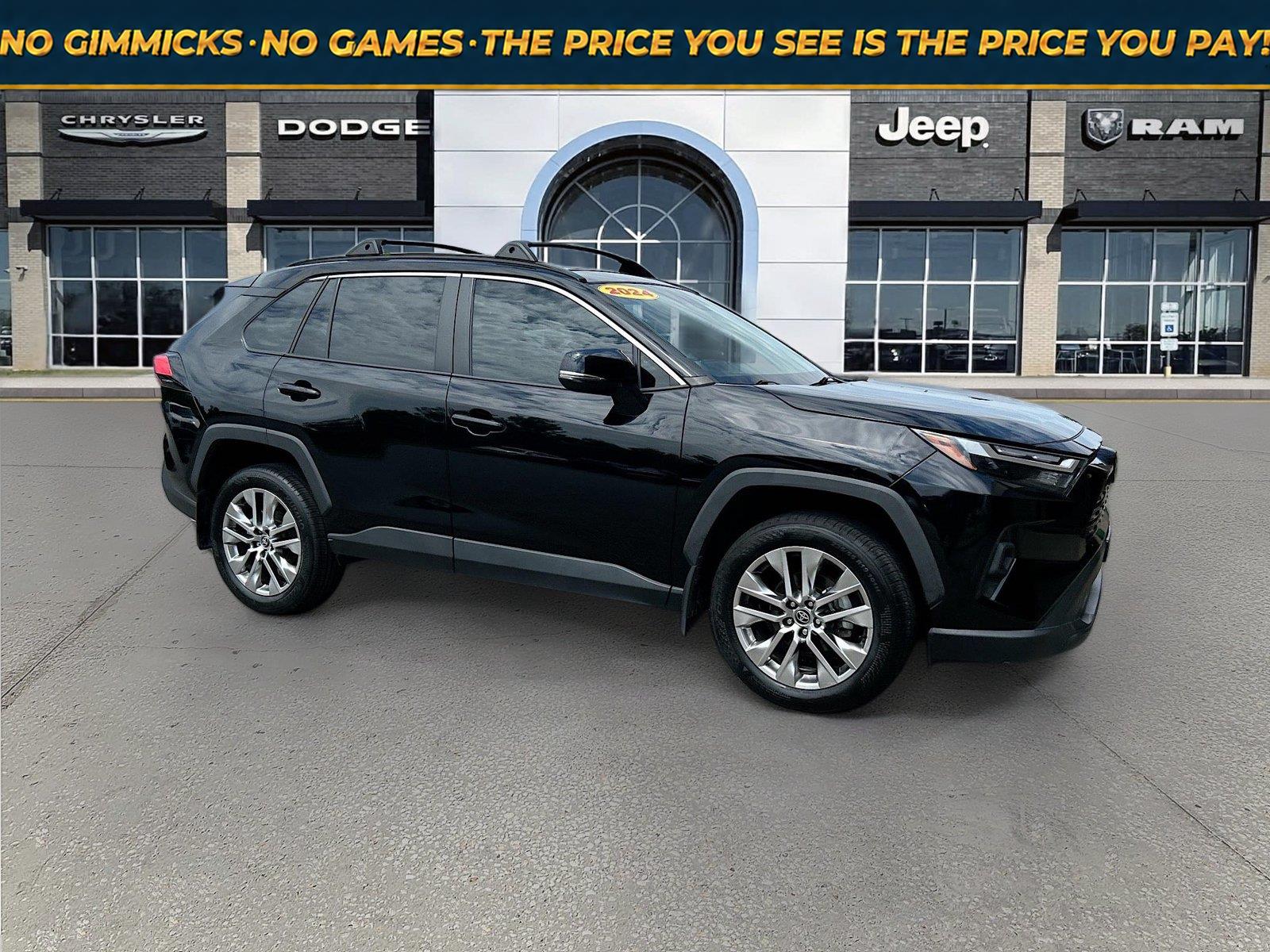 Midnight Black Metallic 2024 Toyota RAV4 SUV / Crossover Front-Wheel Drive 8-Speed Automatic