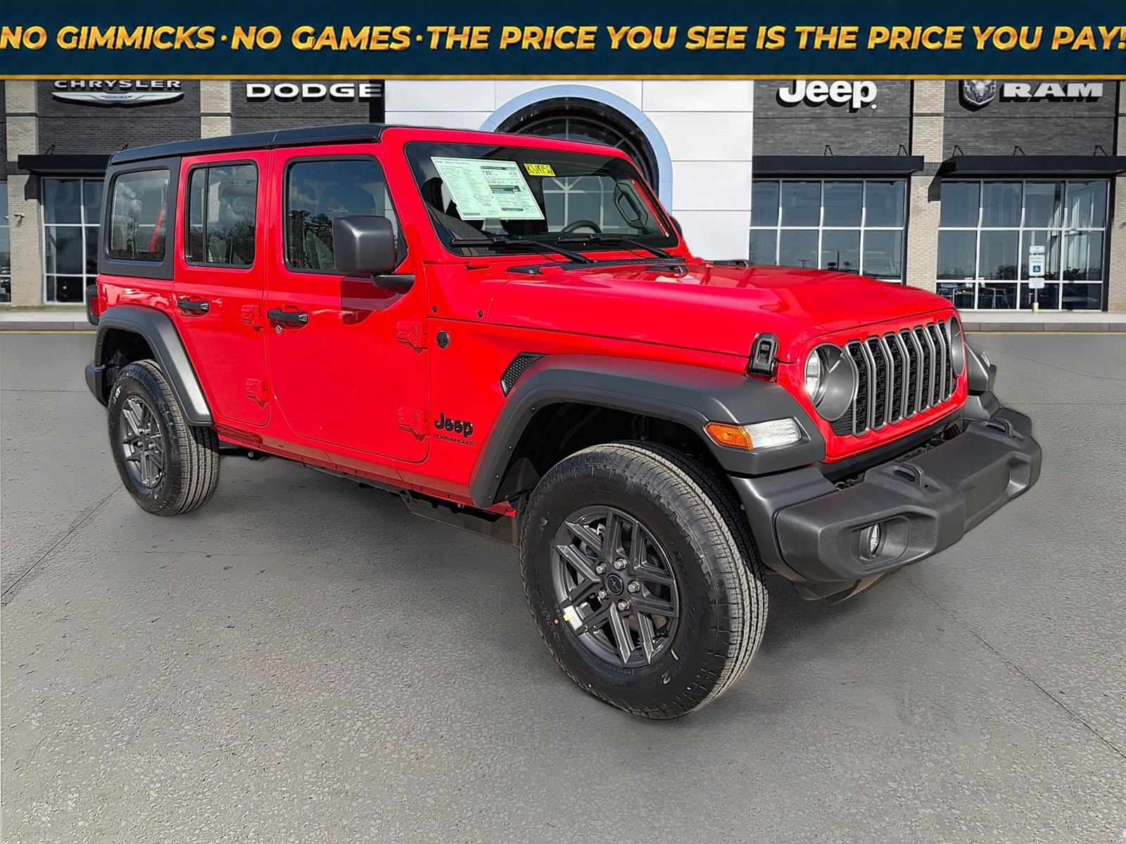 Firecracker Red Clearcoat 2026 Jeep Wrangler SUV / Crossover Four-Wheel Drive 8-Speed Automatic
