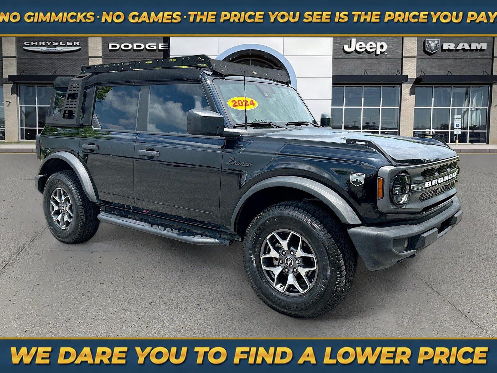 Shadow Black 2024 Ford Bronco SUV / Crossover Four-Wheel Drive 7-Speed Manual