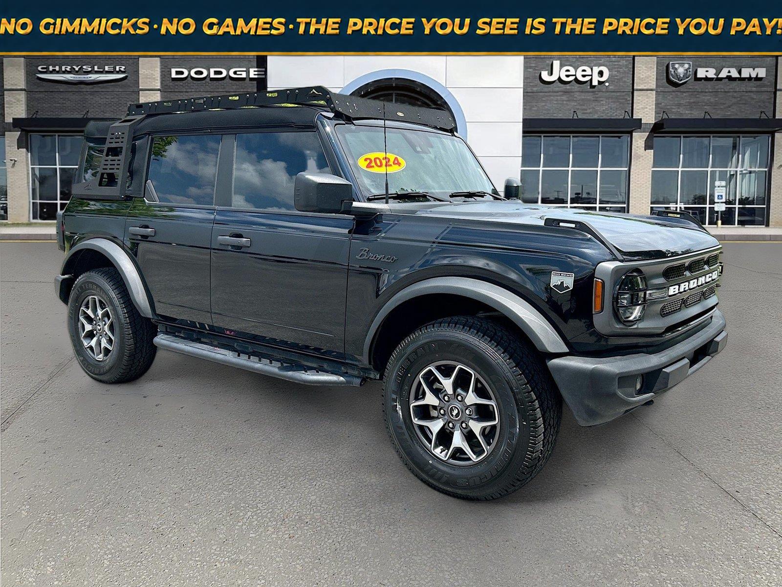 Shadow Black 2024 Ford Bronco SUV / Crossover Four-Wheel Drive 7-Speed Manual