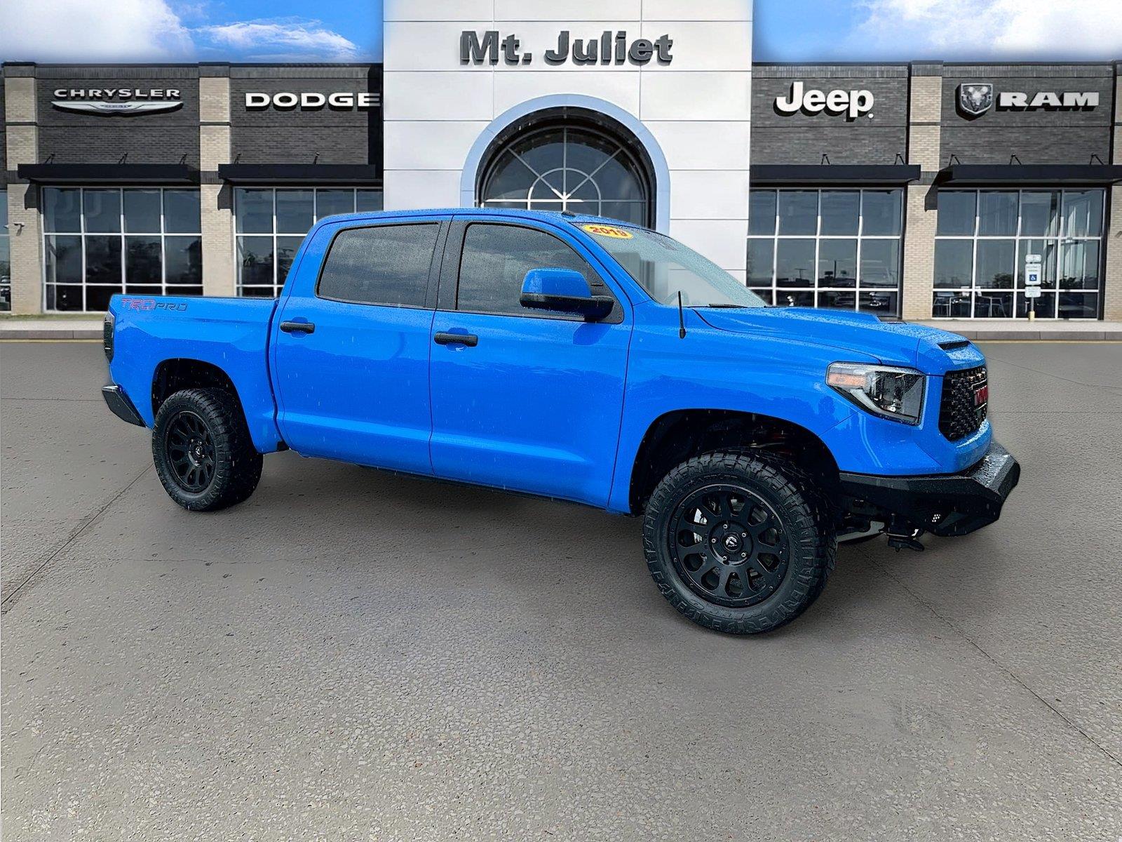 Voodoo Blue 2019 Toyota Tundra Pickup Truck Four-Wheel Drive 6-Speed Automatic
