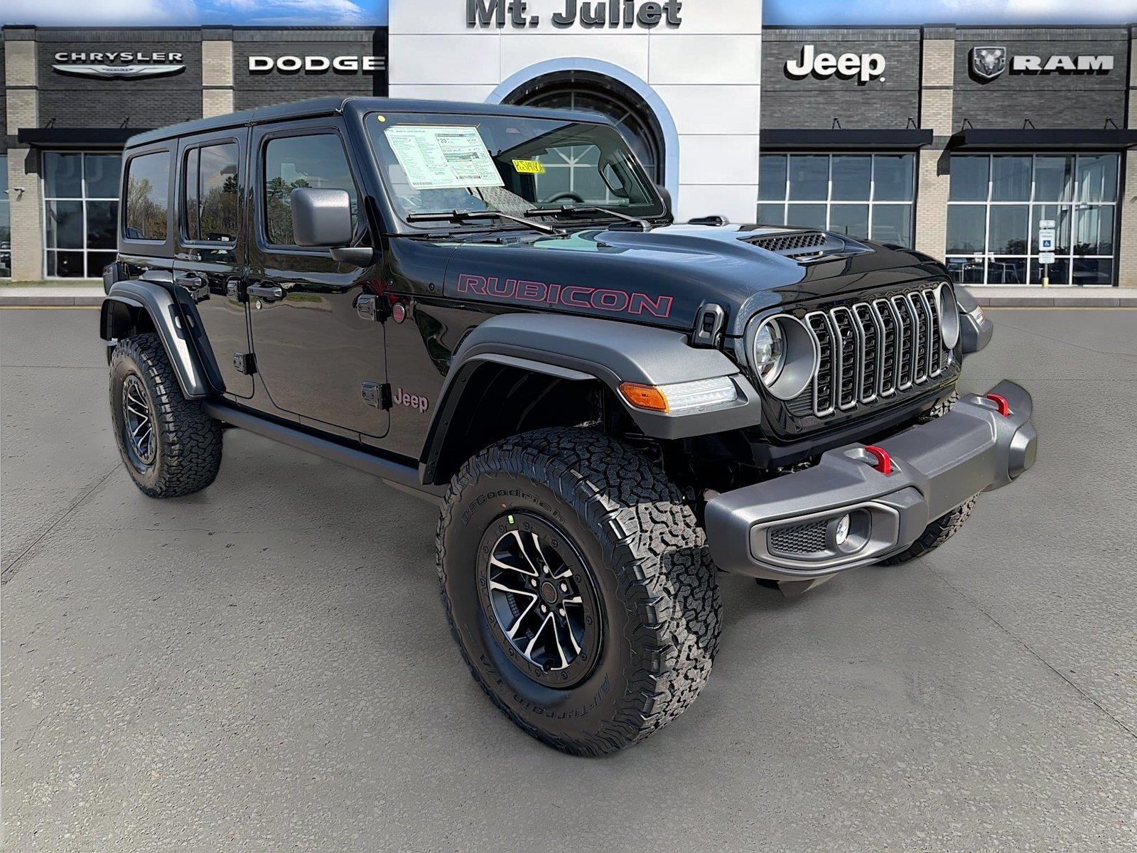 Black Clearcoat 2026 Jeep Wrangler SUV / Crossover Four-Wheel Drive 8-Speed Automatic