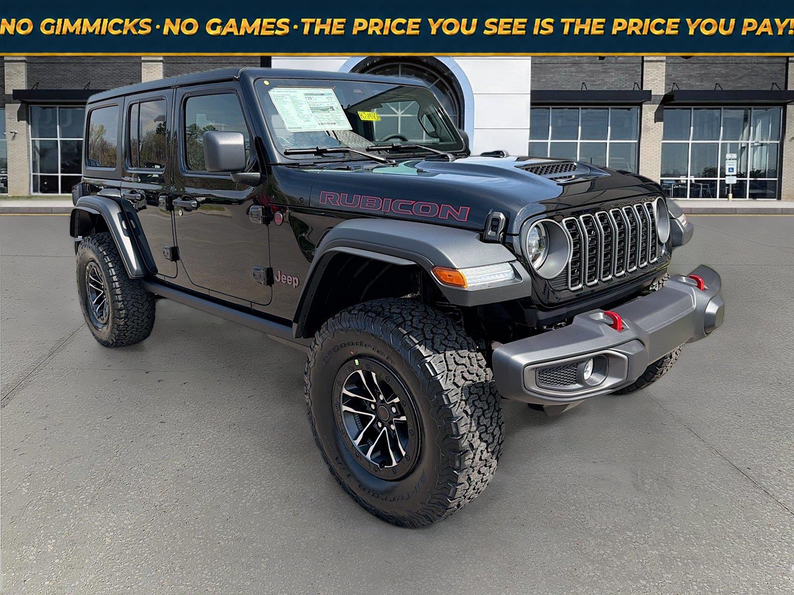 Black Clearcoat 2026 Jeep Wrangler SUV / Crossover Four-Wheel Drive 8-Speed Automatic