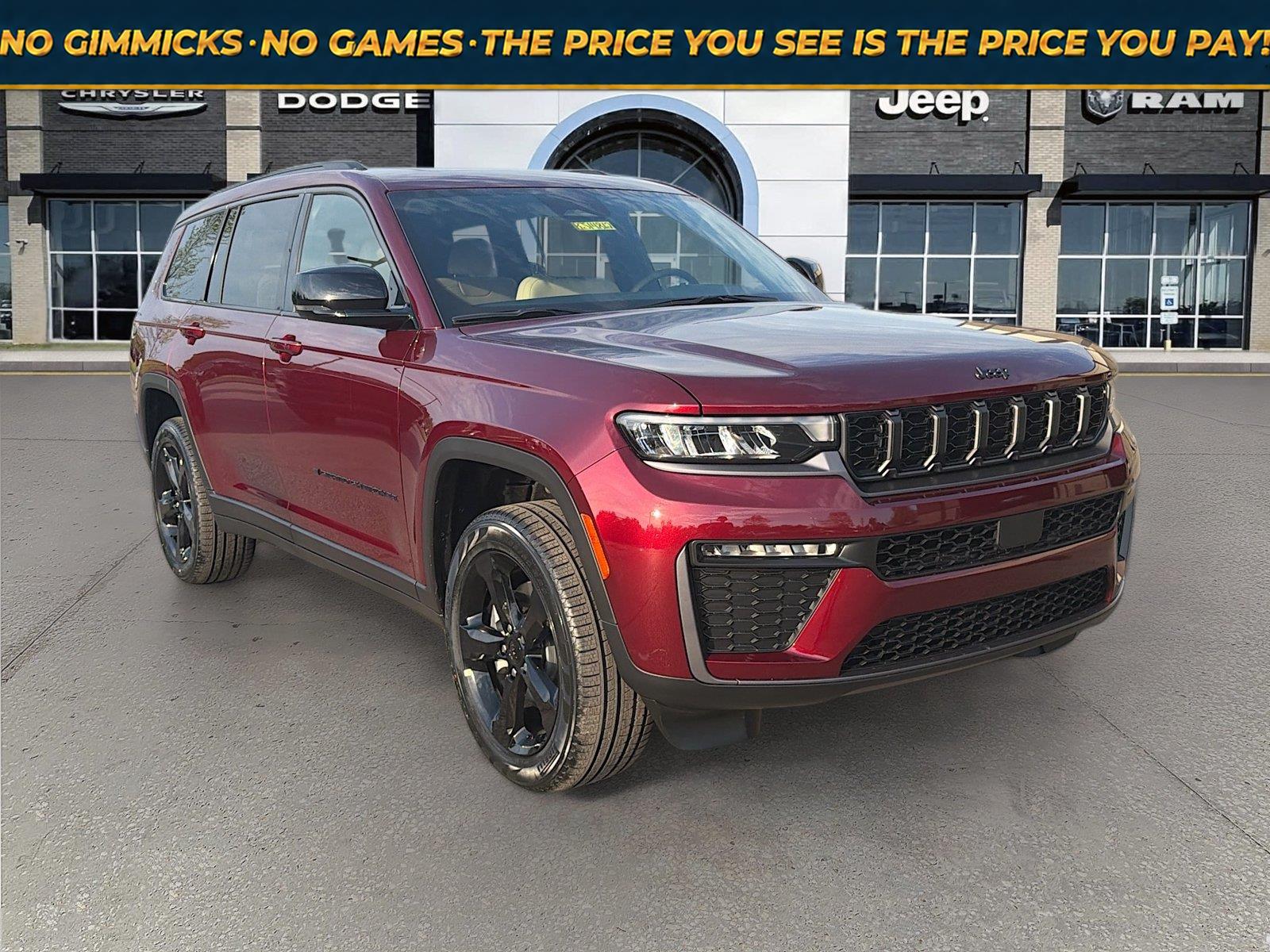 Velvet Red Pearlcoat 2026 Jeep Grand Cherokee L SUV / Crossover Four-Wheel Drive 8-Speed Automatic