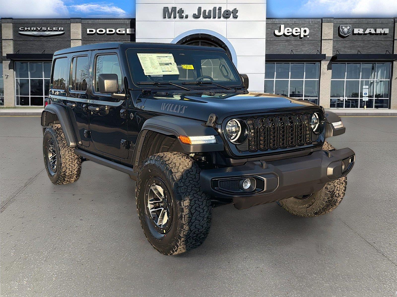 Black Clearcoat 2026 Jeep Wrangler SUV / Crossover Four-Wheel Drive 8-Speed Automatic