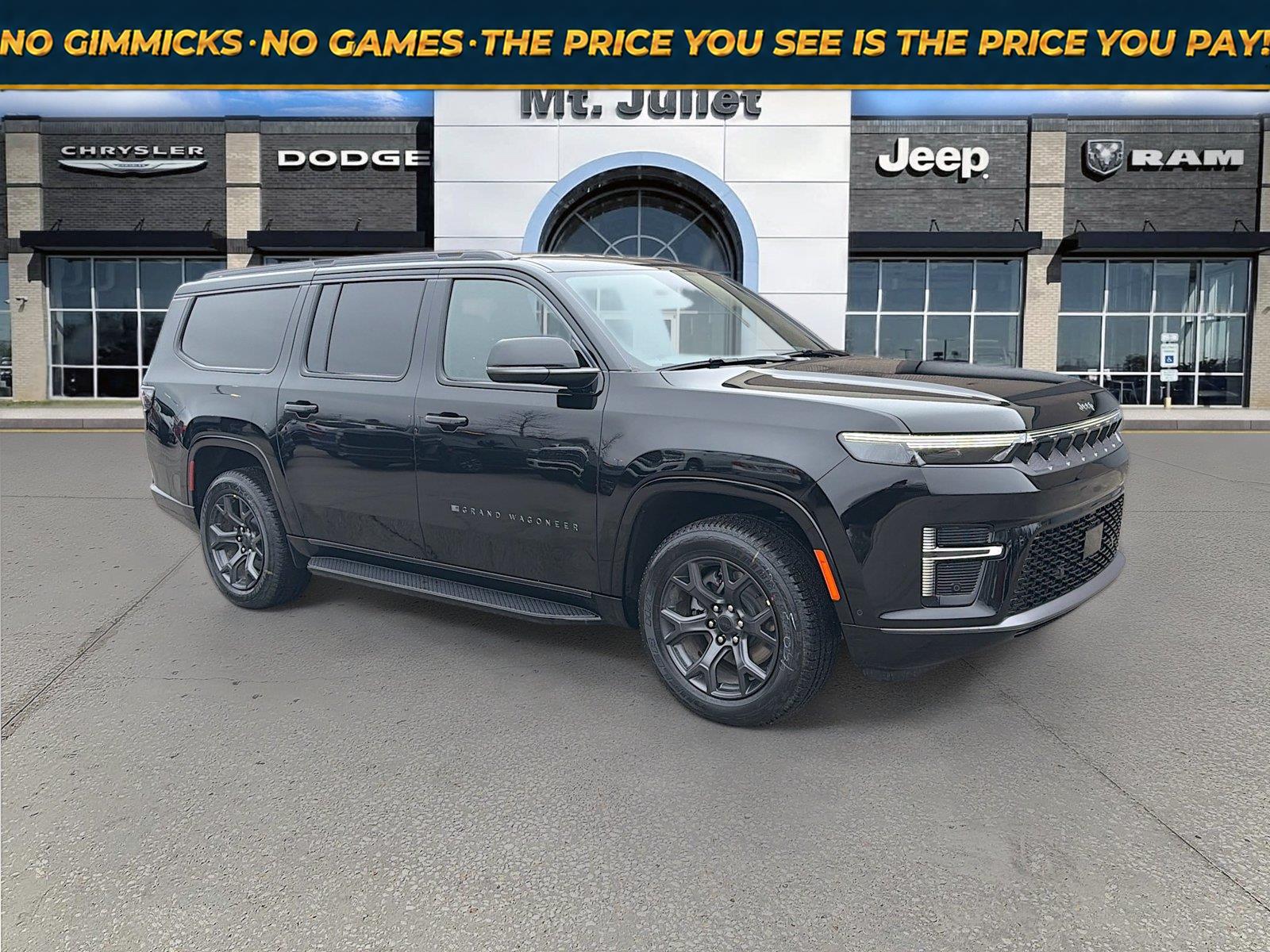 High Gloss Black 2026 Jeep Grand Wagoneer L SUV / Crossover Four-Wheel Drive 8-Speed Automatic