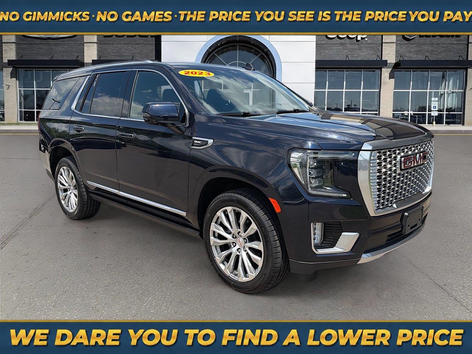 Midnight Blue Metallic 2023 GMC Yukon SUV / Crossover Four-Wheel Drive Automatic